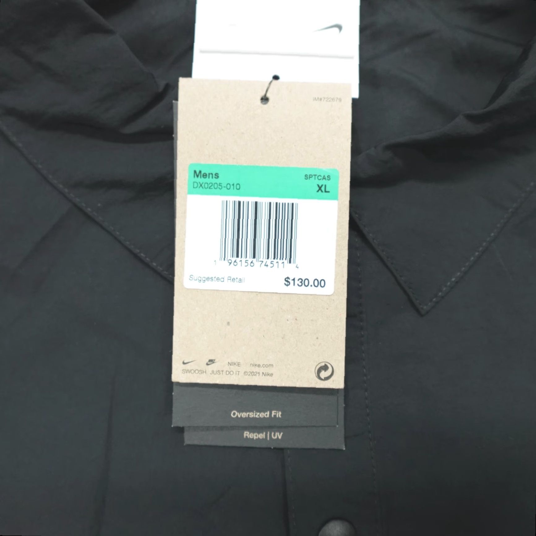 Nike Nike Tech Pack Woven LS Shirt Men XL Oversized Repel Black DX0205-010 Size US XL / EU 56 / 4 - 5 Thumbnail