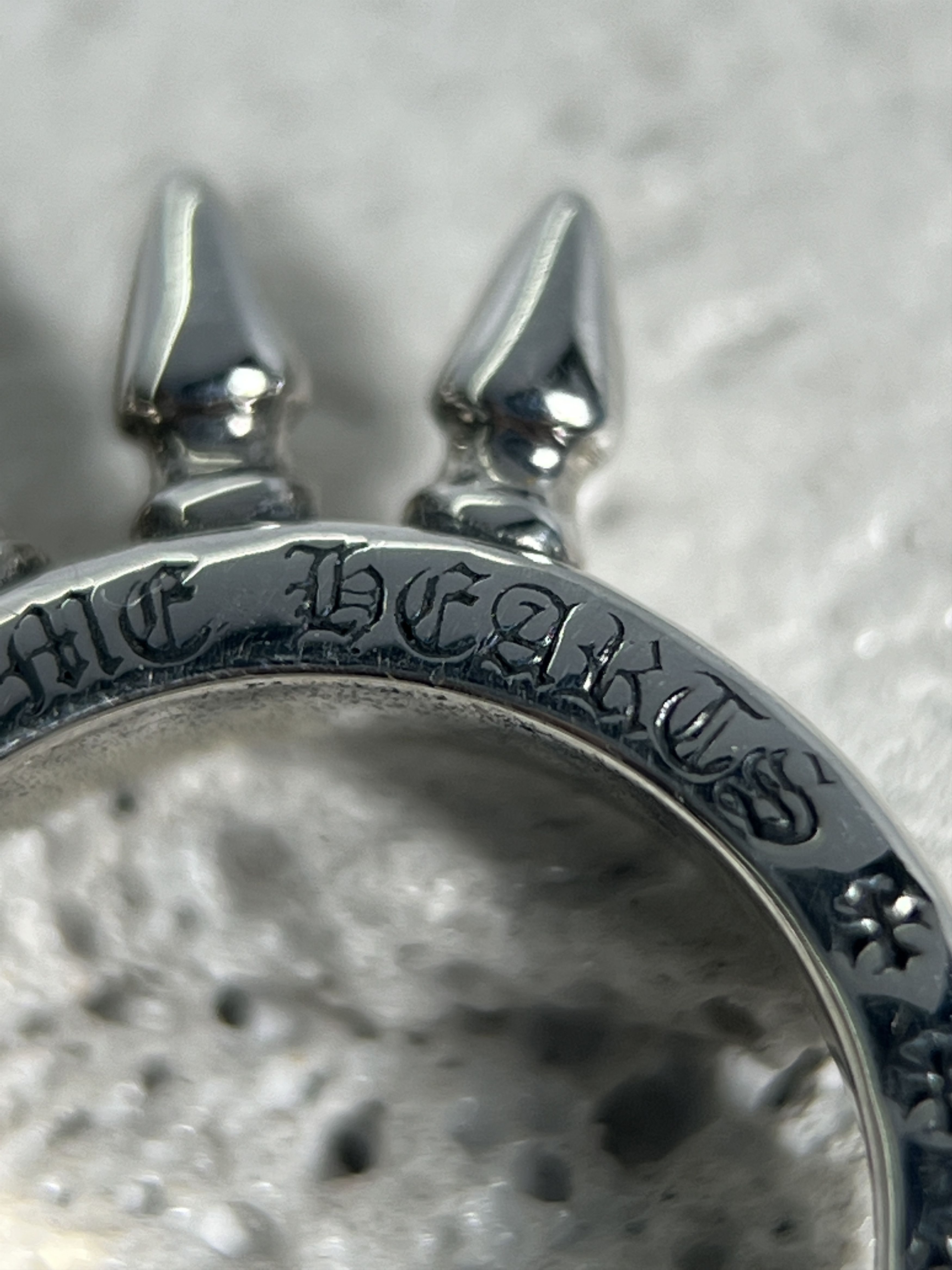Chrome Hearts Chrome Hearts Triple Spike Ring Sterling Silver Size ONE SIZE - 6 Thumbnail