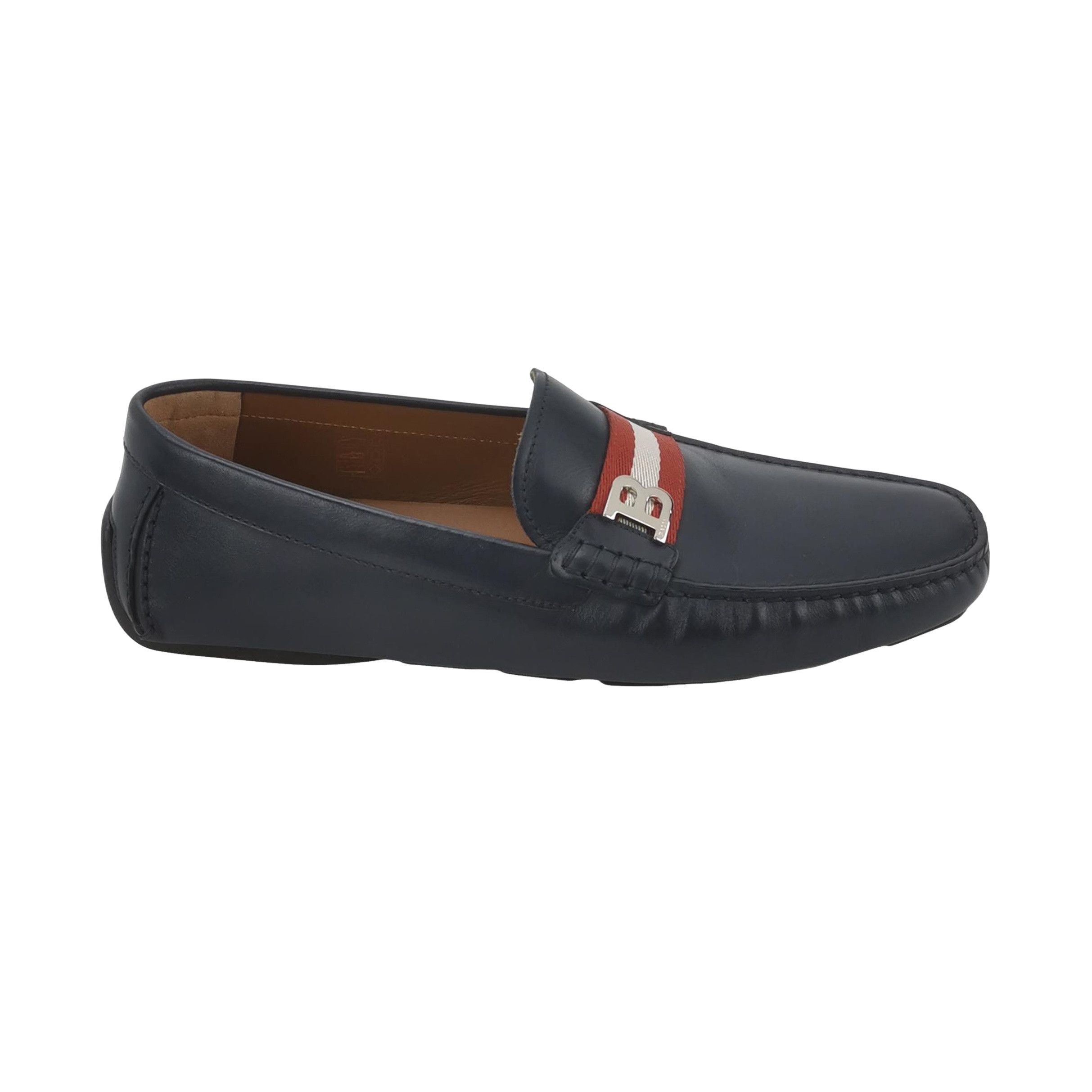 Bally Bally Stripe Logo Leather Loafers Size 10 Size US 10 / EU 43 - 1 Thumbnail
