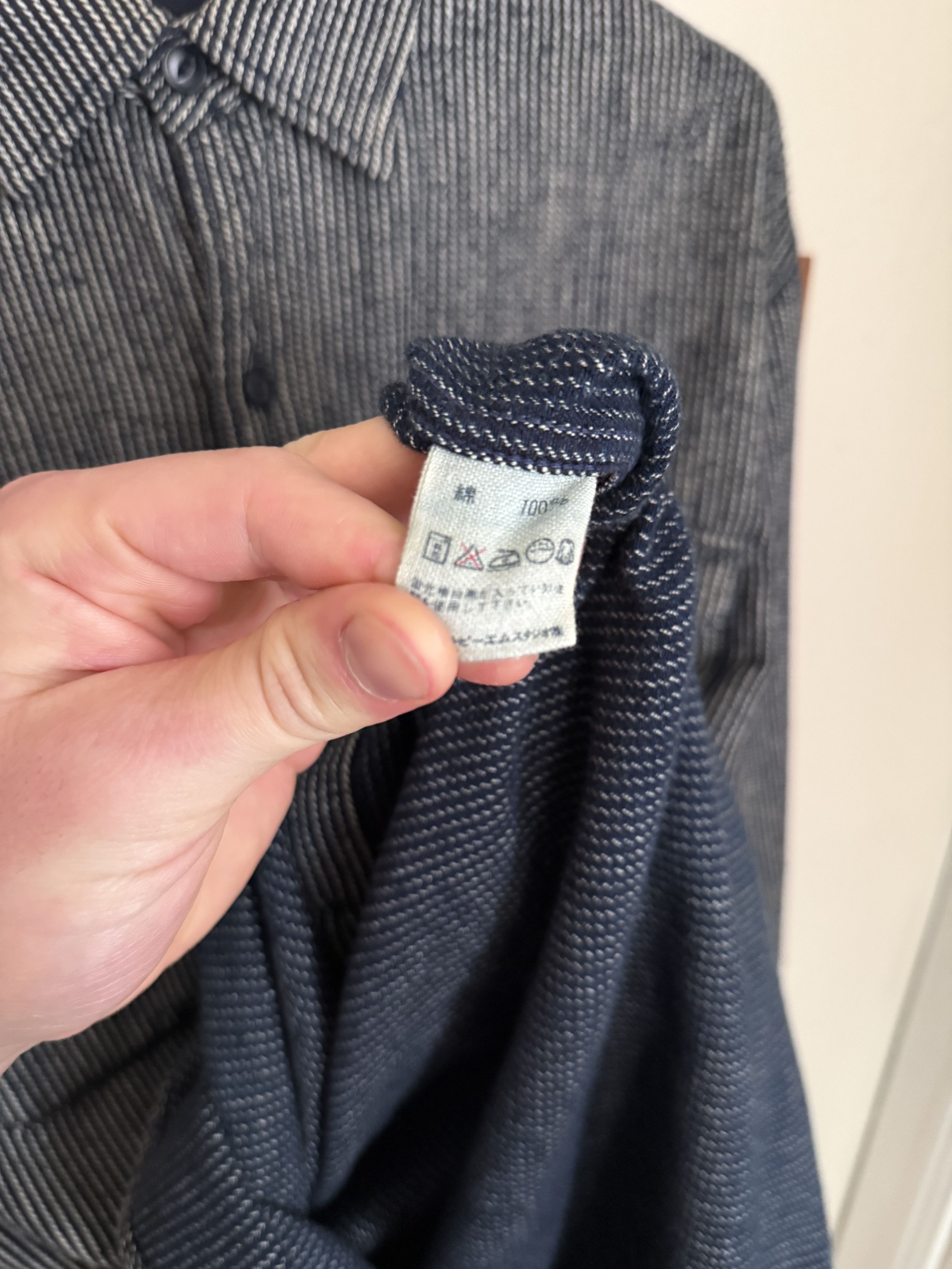 45rpm Indigo Blue/White Ticking Stripe Size US L / EU 52-54 / 3 - 5 Thumbnail
