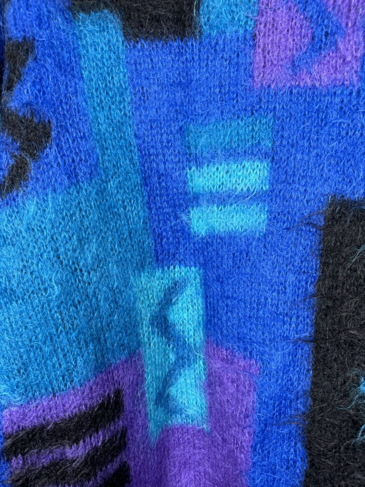 Japanese Brand × Vintage Mohair Avant Garde Vintage England Sweater Size US XL / EU 56 / 4 - 2 Thumbnail