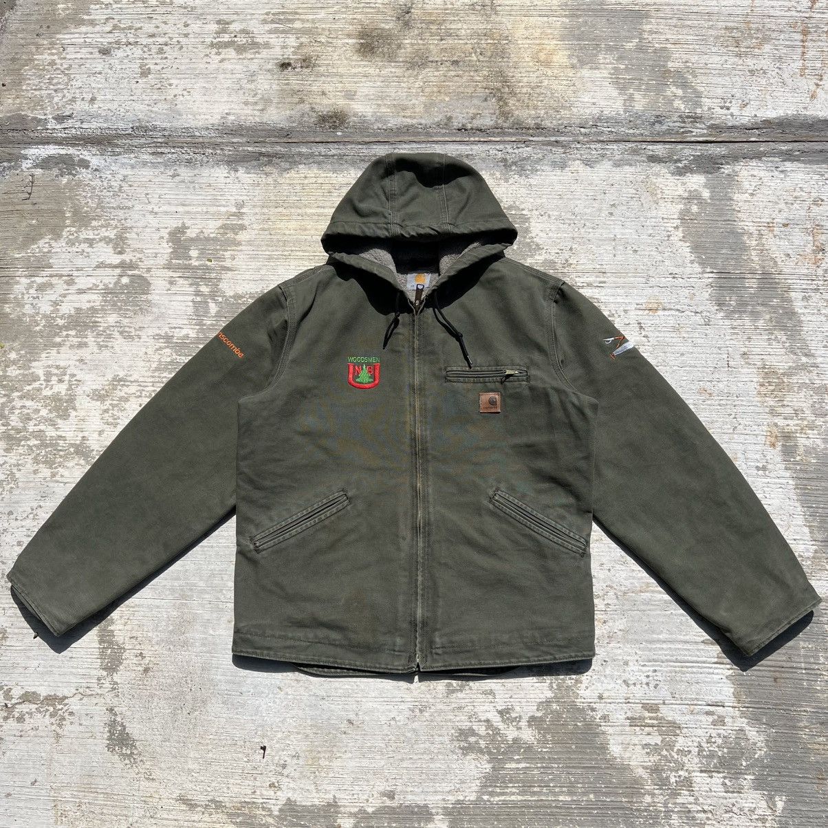 Carhartt × Vintage Vintage Carhartt Detroit Hoodies Army Jacket Size US M / EU 48-50 / 2 - 1 Thumbnail