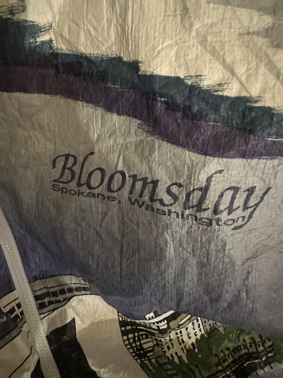 Vintage Vintage Bloomsday Marathon Jacket 90s Seattle Grail AOP Size US L / EU 52-54 / 3 - 3 Thumbnail