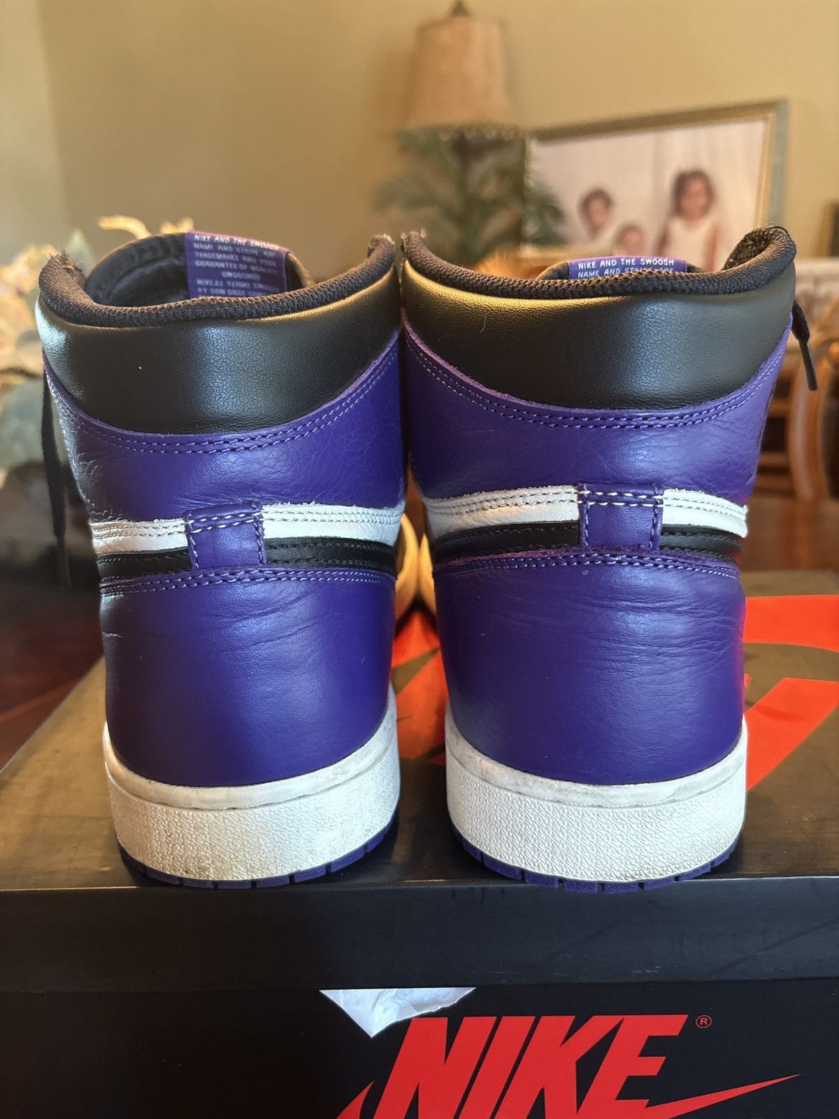 Jordan Brand Jordan 1 court purple Size US 12 / EU 45 - 4 Thumbnail