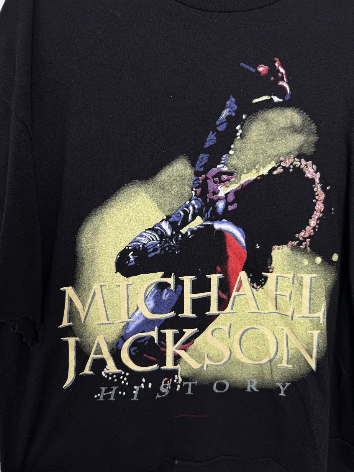Band Tees × Michael Jackson × Vintage Vintage 1996 Michael Jackson History T-Shirt Size US XL / EU 56 / 4 - 3 Thumbnail