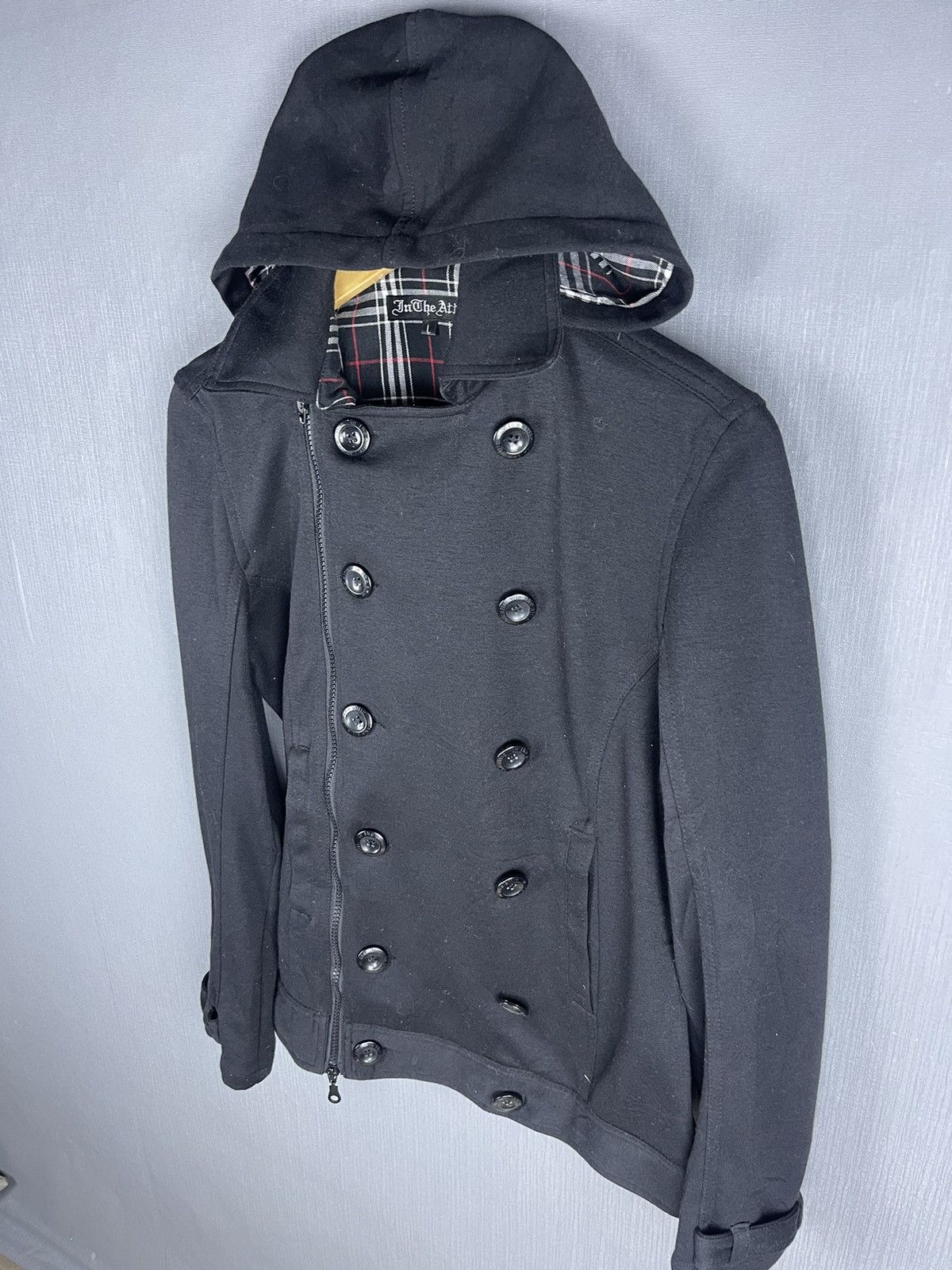 In The Attic 🔥STEALS IN THE ATTIC Double Layer Punk Style Hoodie Jacket Size US M / EU 48-50 / 2 - 7 Thumbnail