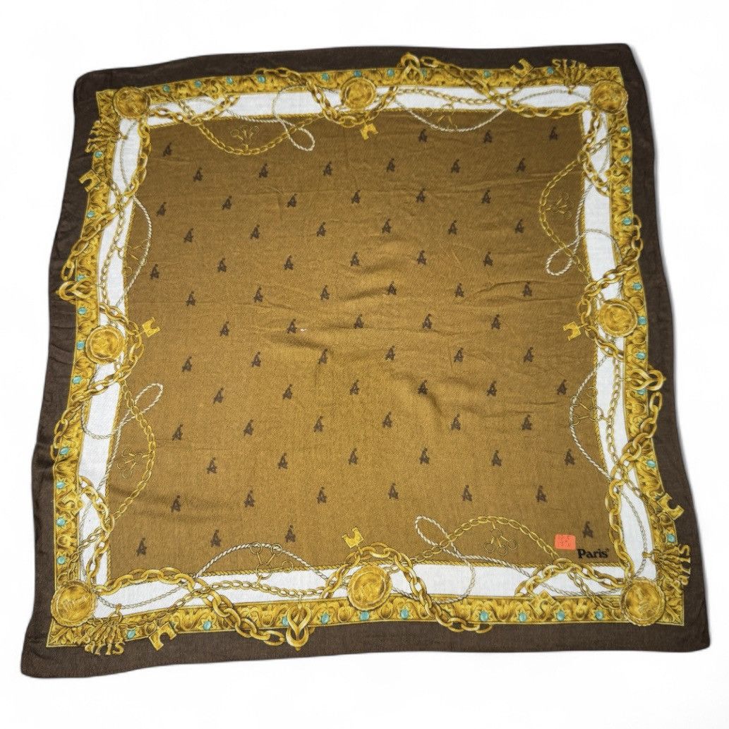 Vintage 🔥 Handkerchief | Neckerchief | Bandana | Pocket-square | Size ONE SIZE - 2 Thumbnail