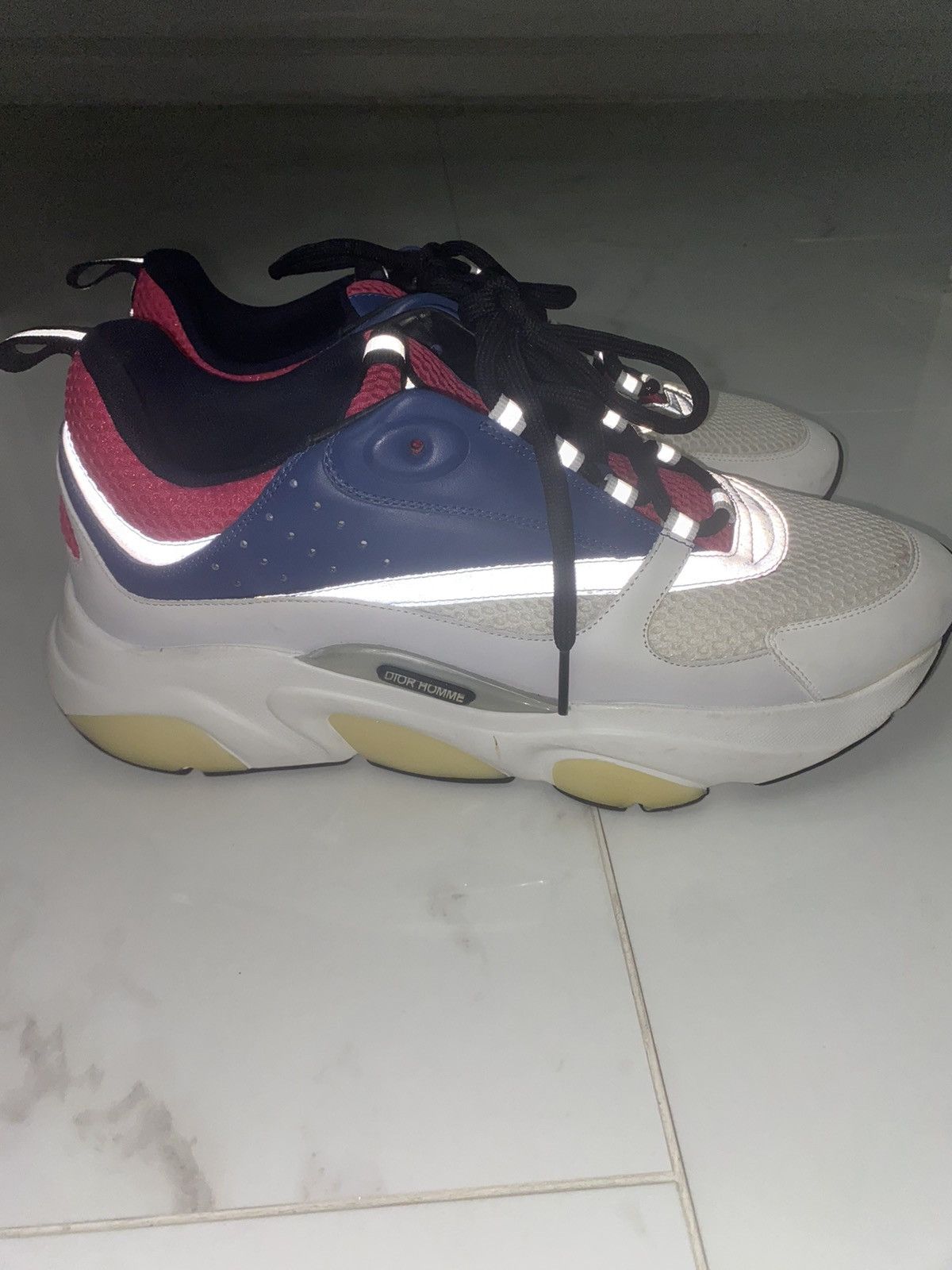 Dior *RARE* Dior B22 'White Blue Pink' Size US 10 / EU 43 - 3 Thumbnail