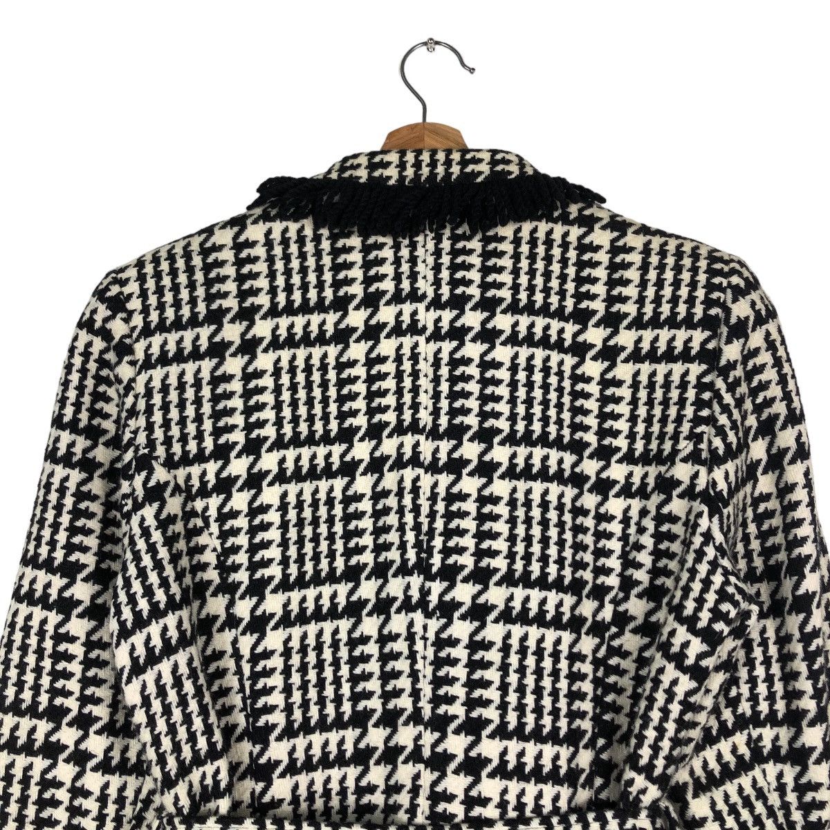 Japanese Brand 🔥Vintage Cropped Tweed Jacket Wool Belt Leggy Press Japan Size M / US 6-8 / IT 42-44 - 9 Thumbnail