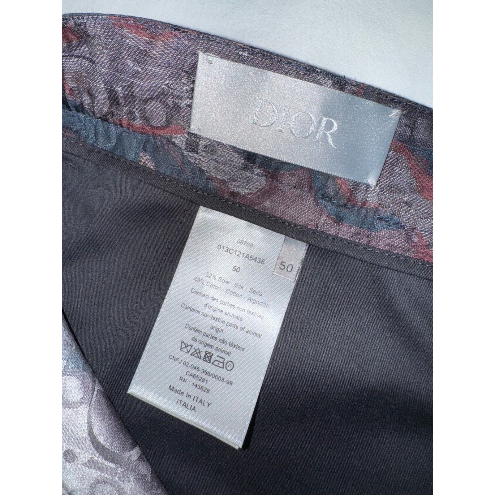 Dior Dior And Peter Doig Silk Cotton Camouflage Oblique Jacquard Size US 34 / EU 50 - 12 Thumbnail