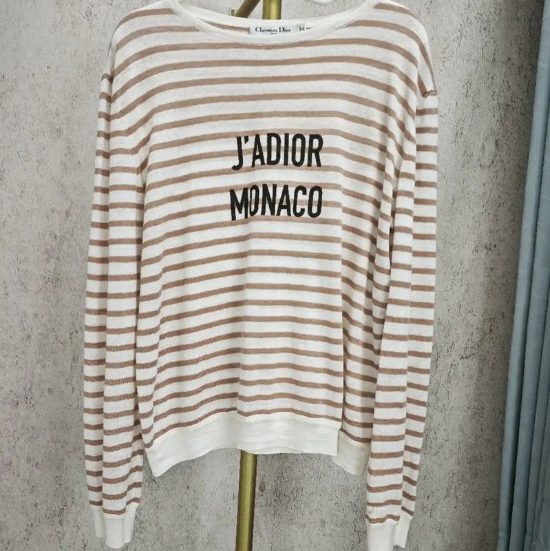 Dior Dior Striped White Women's Pullover Sweater 0089 Size S / US 4 / IT 40 - 1 Thumbnail