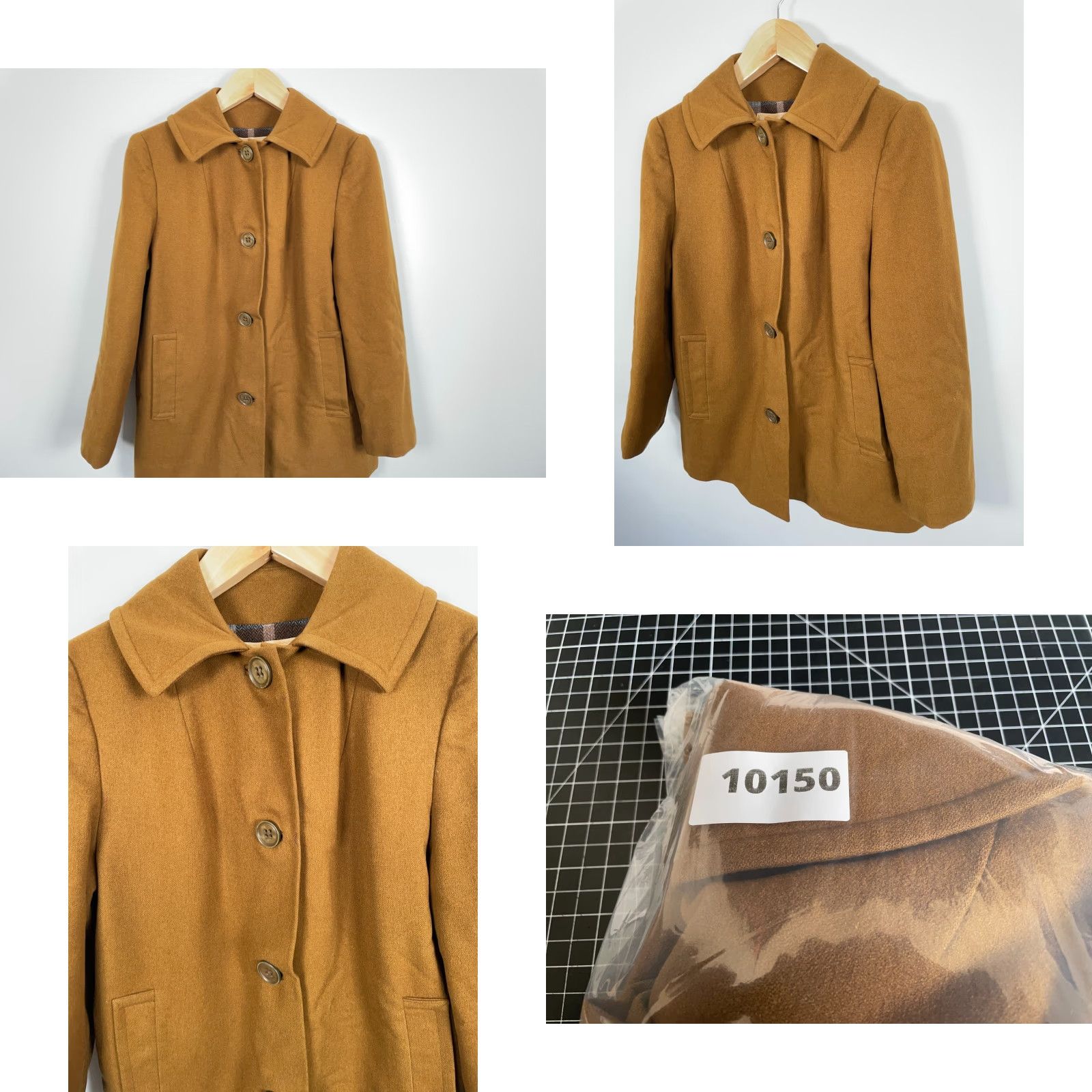Pendleton VINTAGE Pendleton Coat Wool Button Up Lined 12 Brown Plaid Women's Pea Coat 50s / 60s Union Made Size XL / US 12-14 / IT 48-50 - 10 Thumbnail