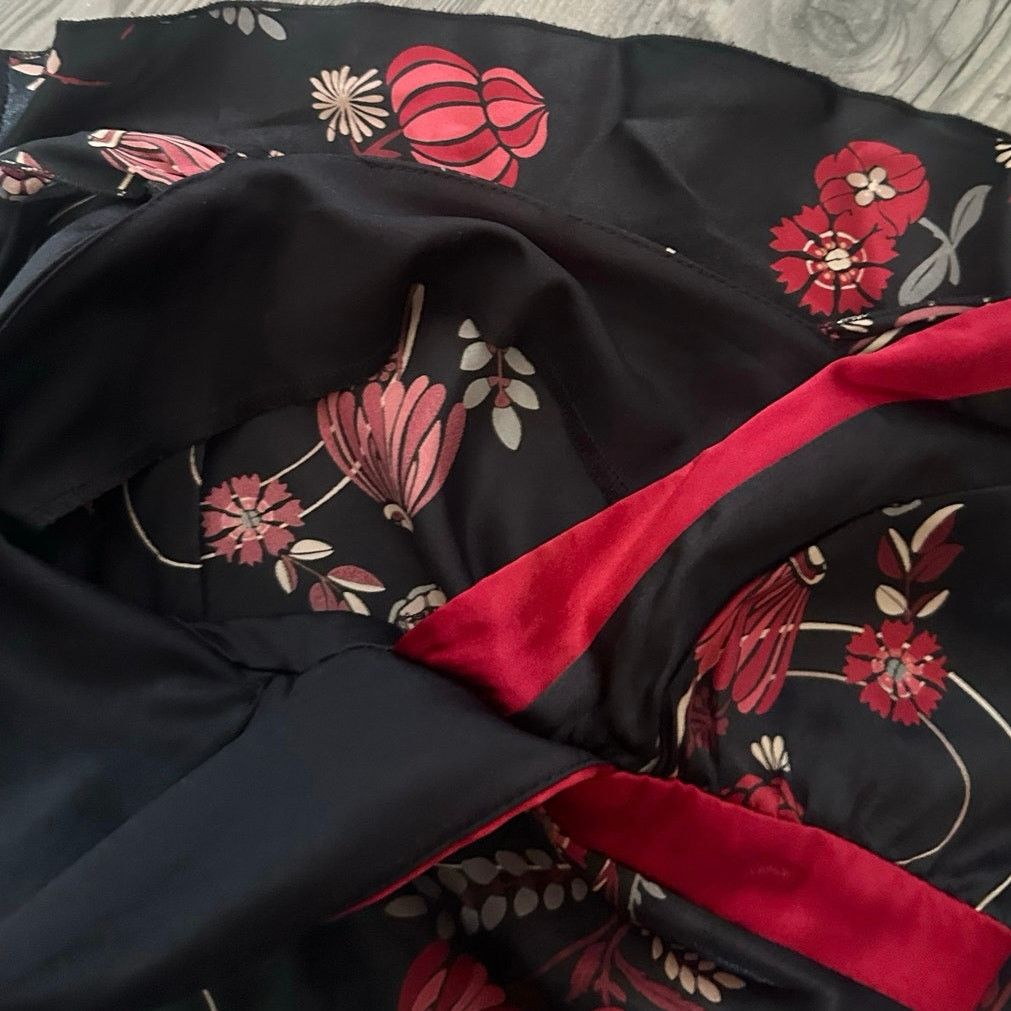 Other no brand true vintage black red silk dress Size S / US 4 / IT 40 - 3 Thumbnail