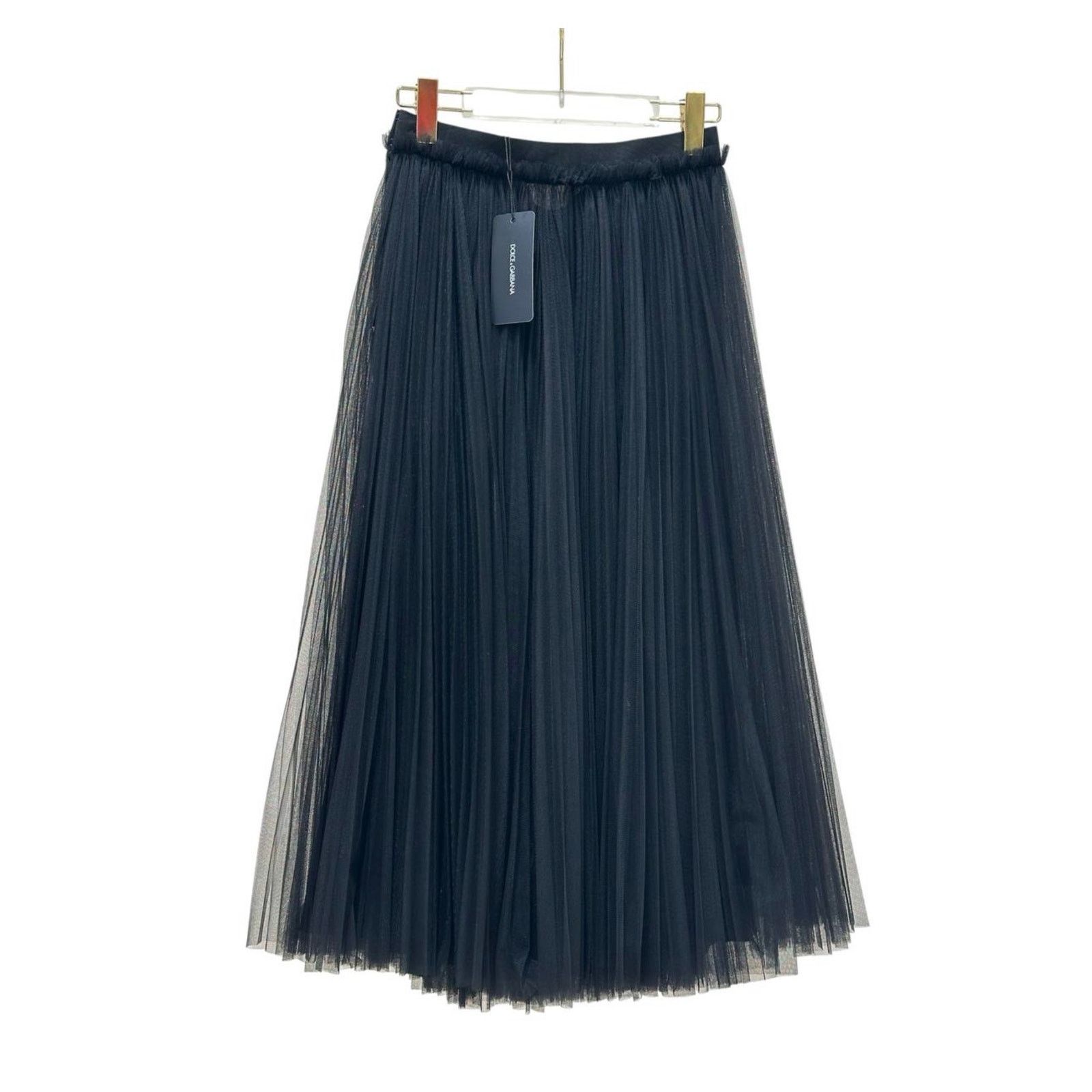 Dolce & Gabbana Dolce & Gabbana Black Tulle & Lace Skirt Sz.42 Size 28" / US 6 / IT 42 - 2 Thumbnail