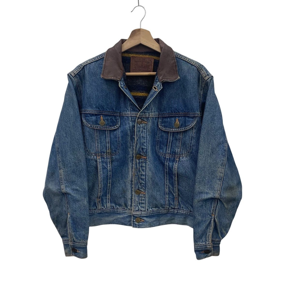 Edwin Vintage Edwin Blanket Lined Denim Trucker Jacket Size US S / EU 44-46 / 1 - 4 Thumbnail