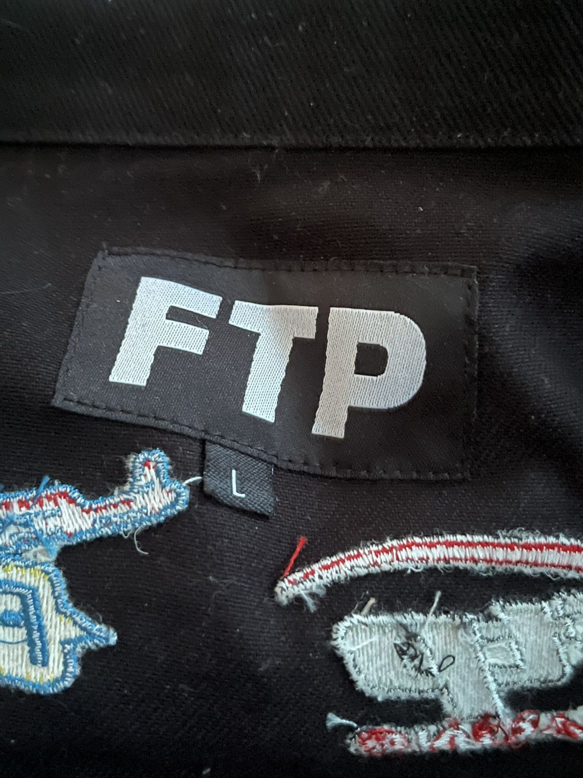 Fuck The Population FTP BLACK RACEWAY PIT CREW BUTTON UP RACING SHIRT Size US L / EU 52-54 / 3 - 5 Thumbnail