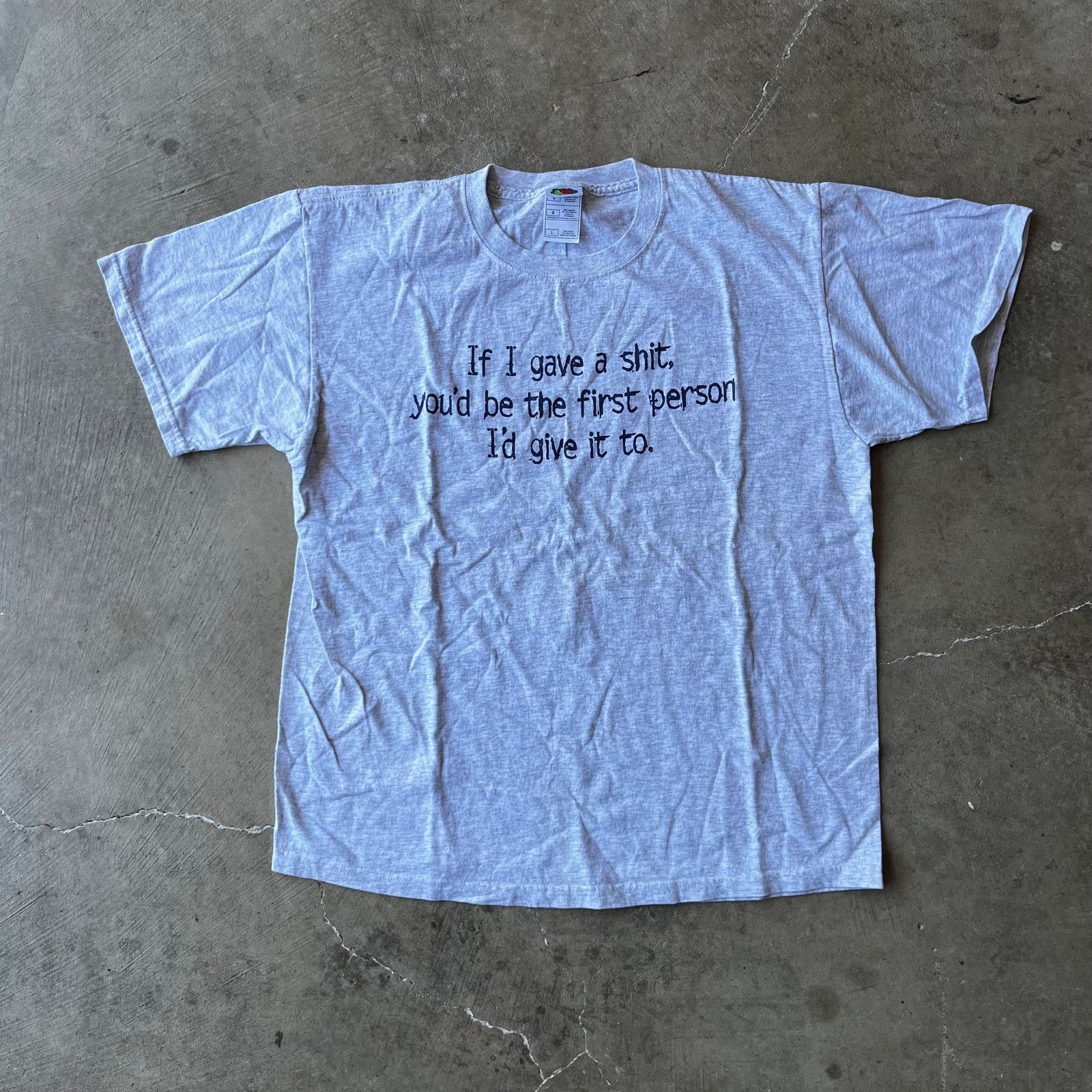Vintage VINTAGE FUNNY PARODY HUMOR SCRIPT TEE SHIRT MENS LARGE 00S Size US L / EU 52-54 / 3 - 2 Thumbnail