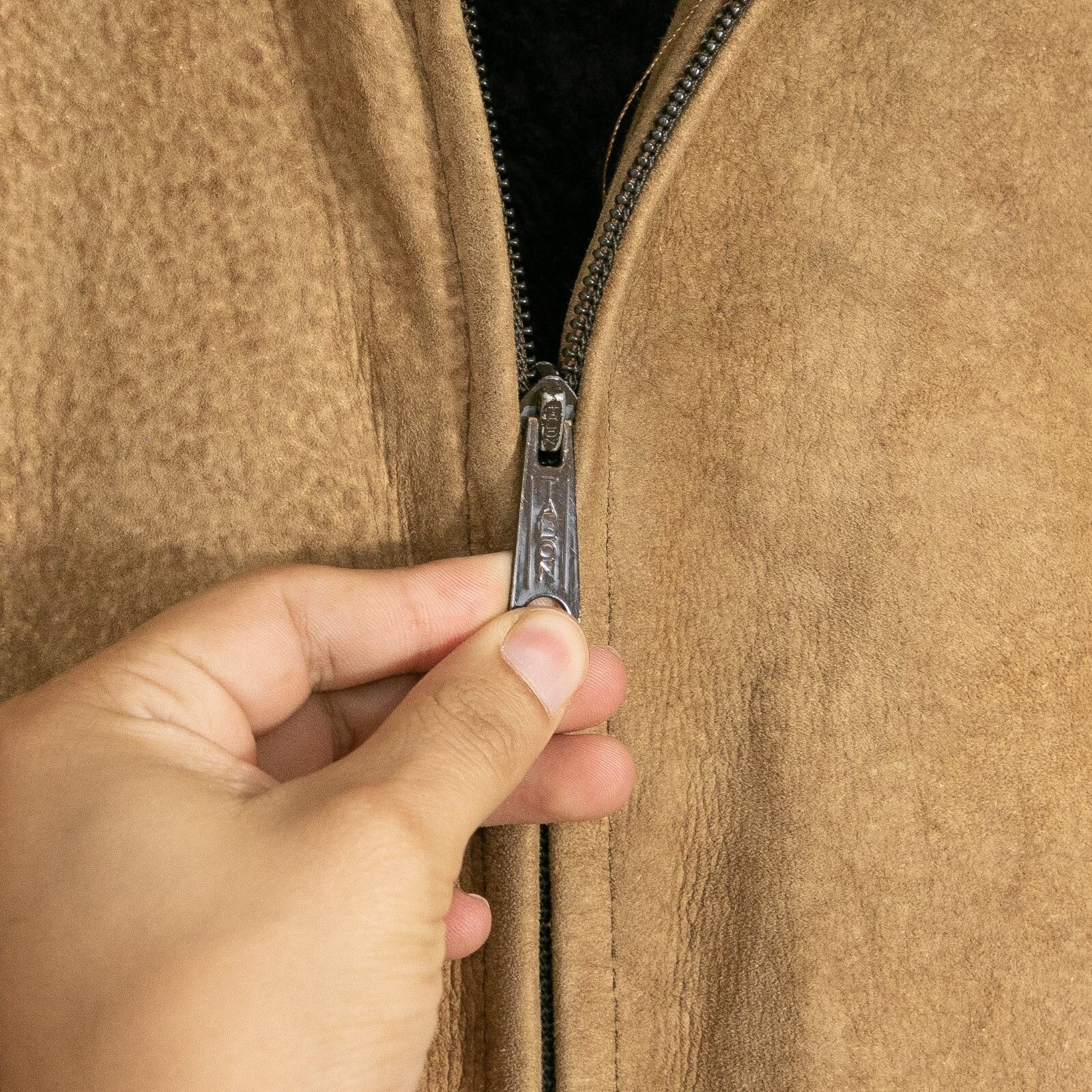 Cooper × Vintage Vintage Cooper Sheraling Zip Up Bomber Jacket Mens 42 Suede Size US M / EU 48-50 / 2 - 6 Thumbnail