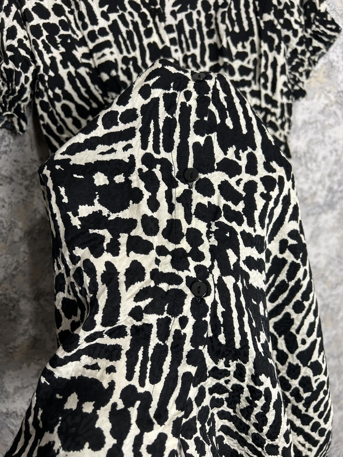 Designer × ba&sh Ba&sh Dress Womens Print Retro Short Sleeve Mini Read Size 0 Size XS / US 0-2 / IT 36-38 - 3 Thumbnail