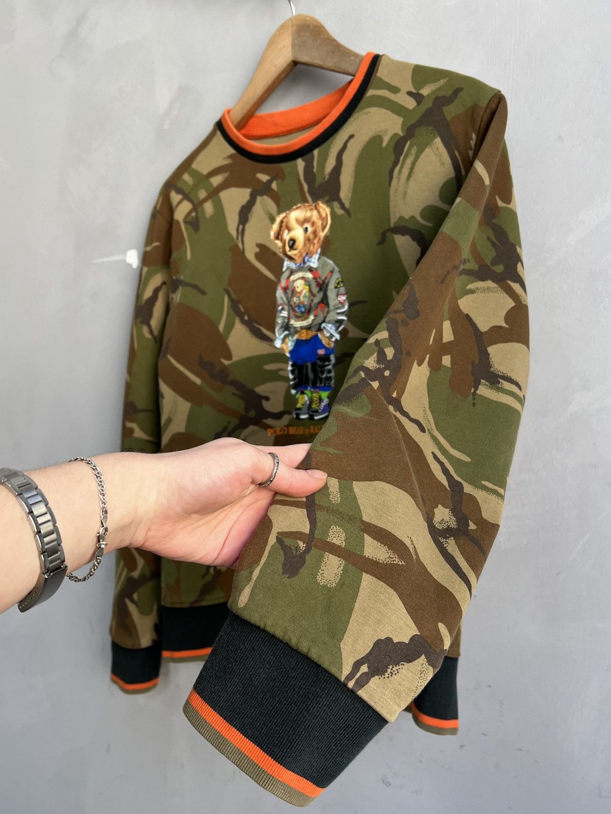 Polo Ralph Lauren Ralph Lauren Polo Bear camo y2k sweatshirt Size US S / EU 44-46 / 1 - 4 Thumbnail