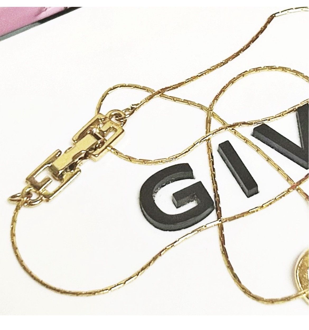 Givenchy Authentic Givenchy Rare Vintage GHeart Gold Vermeil Necklace Size ONE SIZE - 8 Thumbnail