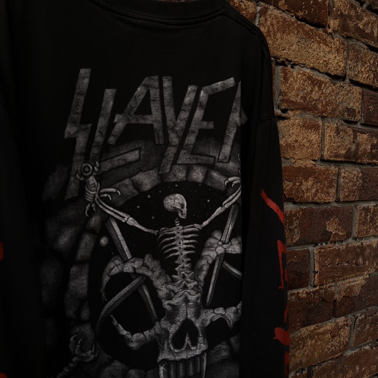 Band Tees × Vintage Slayer vintage 90s longsleeve tshirt Size US XL / EU 56 / 4 - 4 Thumbnail