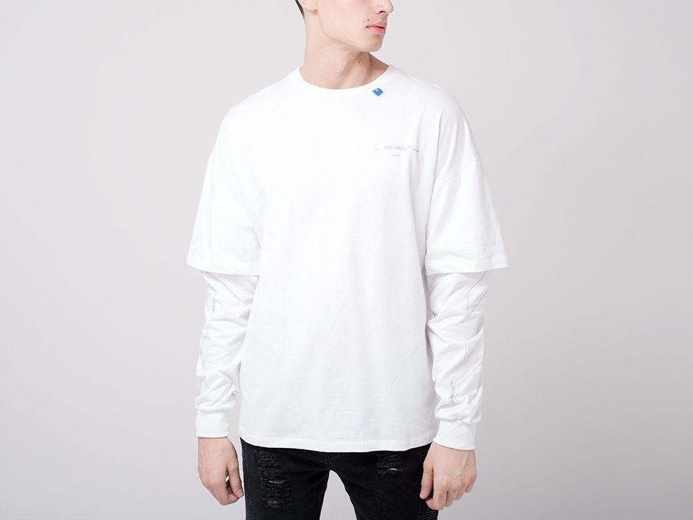 Off-White White Unfinished Reflective Arrows Oversized LS T-Shirt Size US M / EU 48-50 / 2 - 3 Thumbnail