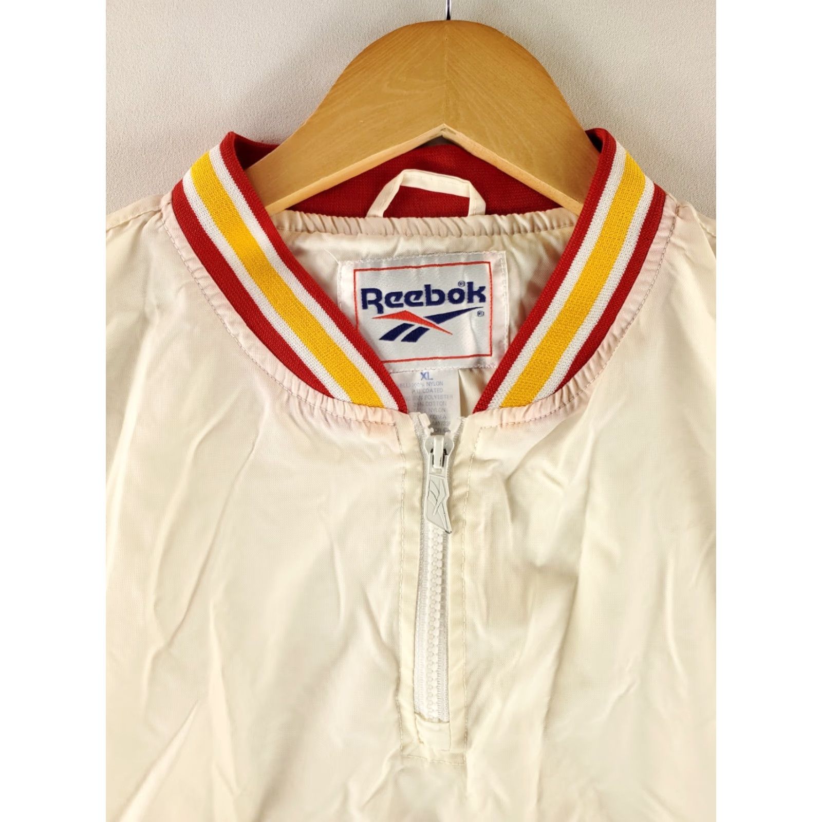 Reebok VINTAGE Reebok Kansas City Chiefs VTG 90s Pullover Windbreaker 1/4 Zip Mens XL Jacket White Windbreaker Mens XL Size US XL / EU 56 / 4 - 2 Thumbnail