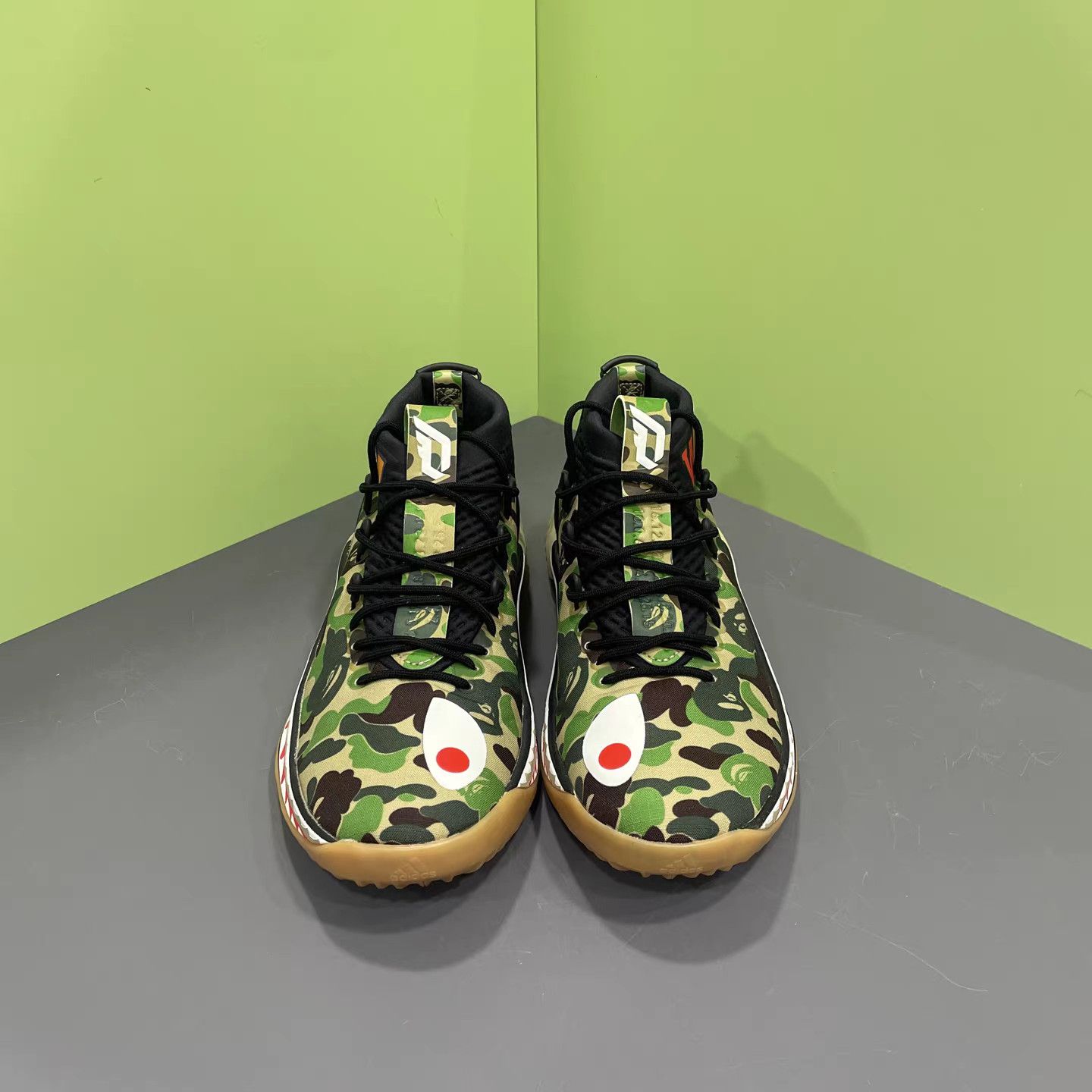 Bape BAPE x adidas Dame 4 Green Shark Basketball Shoes K15 Size US 9 / EU 42 - 2 Thumbnail