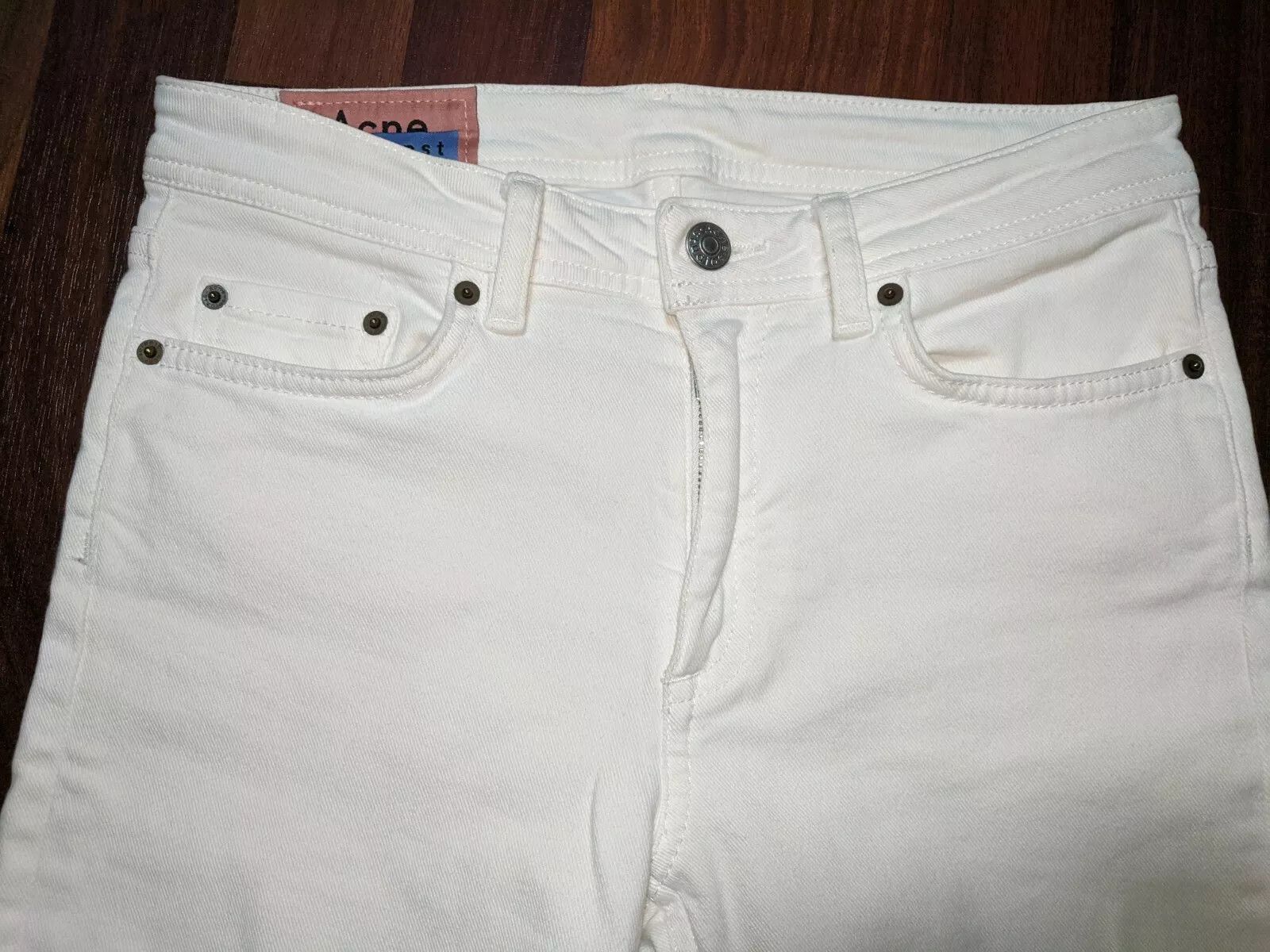 Acne Studios Acne Studios Climb White jeans ~ SIZE 27 ~ Size 27" / US 4 / IT 40 - 8 Thumbnail