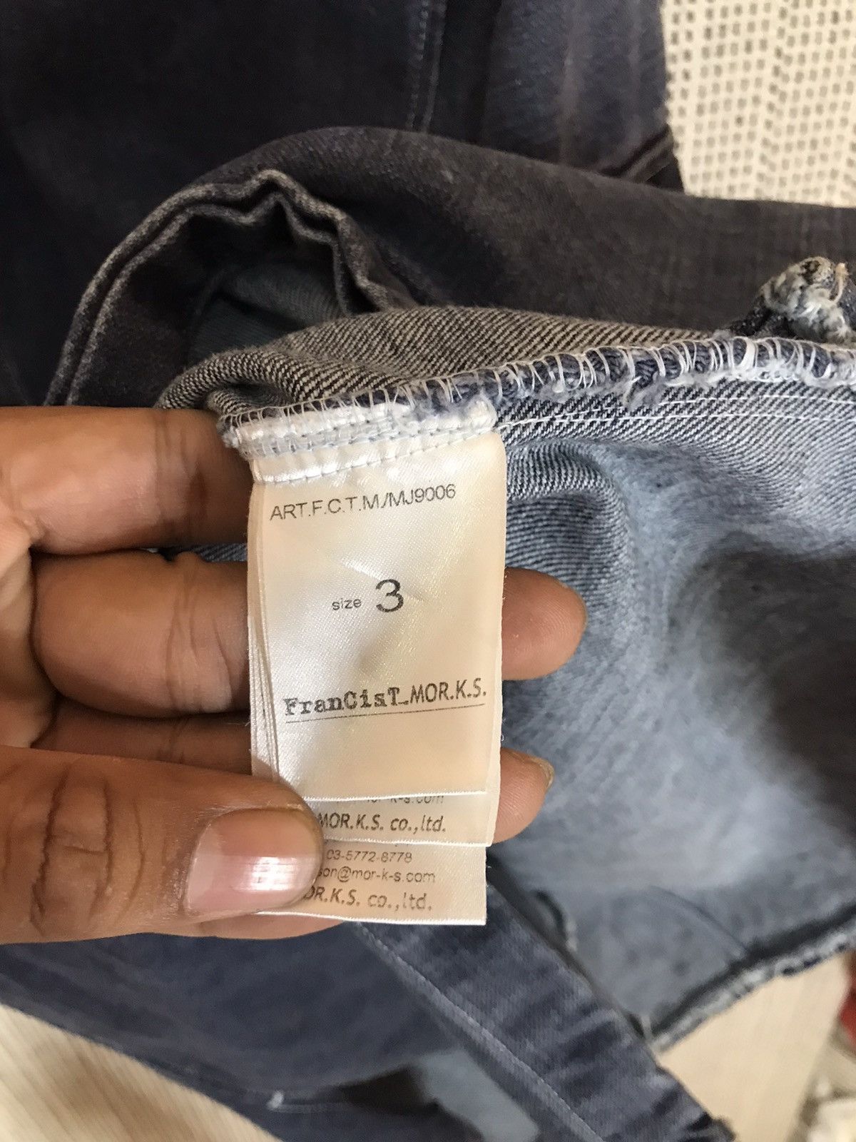 FranCisT MOR.K.S 🔥FRANCIST MOR K.S JACKET NO BUTTON DISTRESSED DESIGN🔥 Size US M / EU 48-50 / 2 - 10 Thumbnail