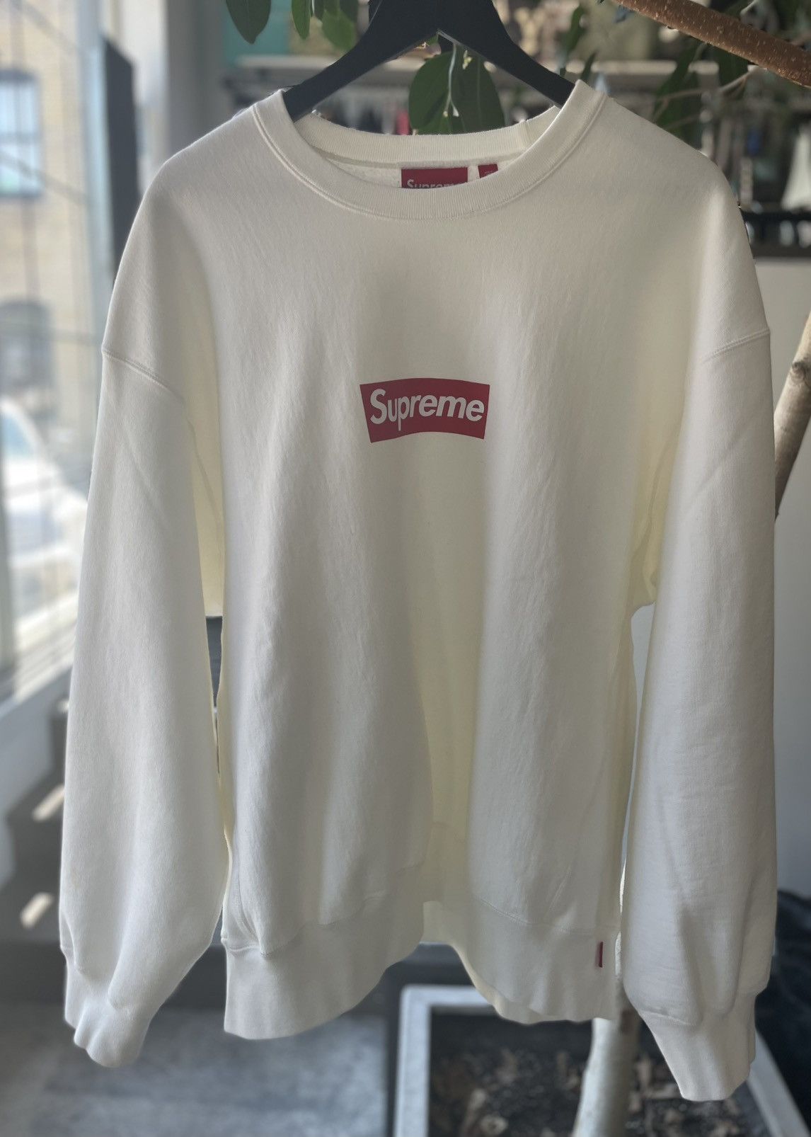 Supreme Supreme Washed Box Logo Crewneck Size US XL / EU 56 / 4 - 3 Thumbnail