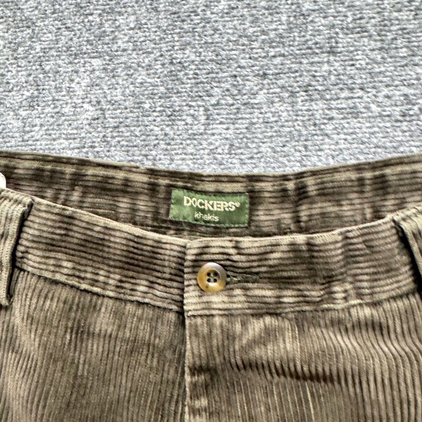 Dockers VTG Dockers Corduroy Pants Straight Fit 36x34 Brown Faded 90s Paper Tag Mens Regular Size US 36 / EU 52 - 6 Thumbnail