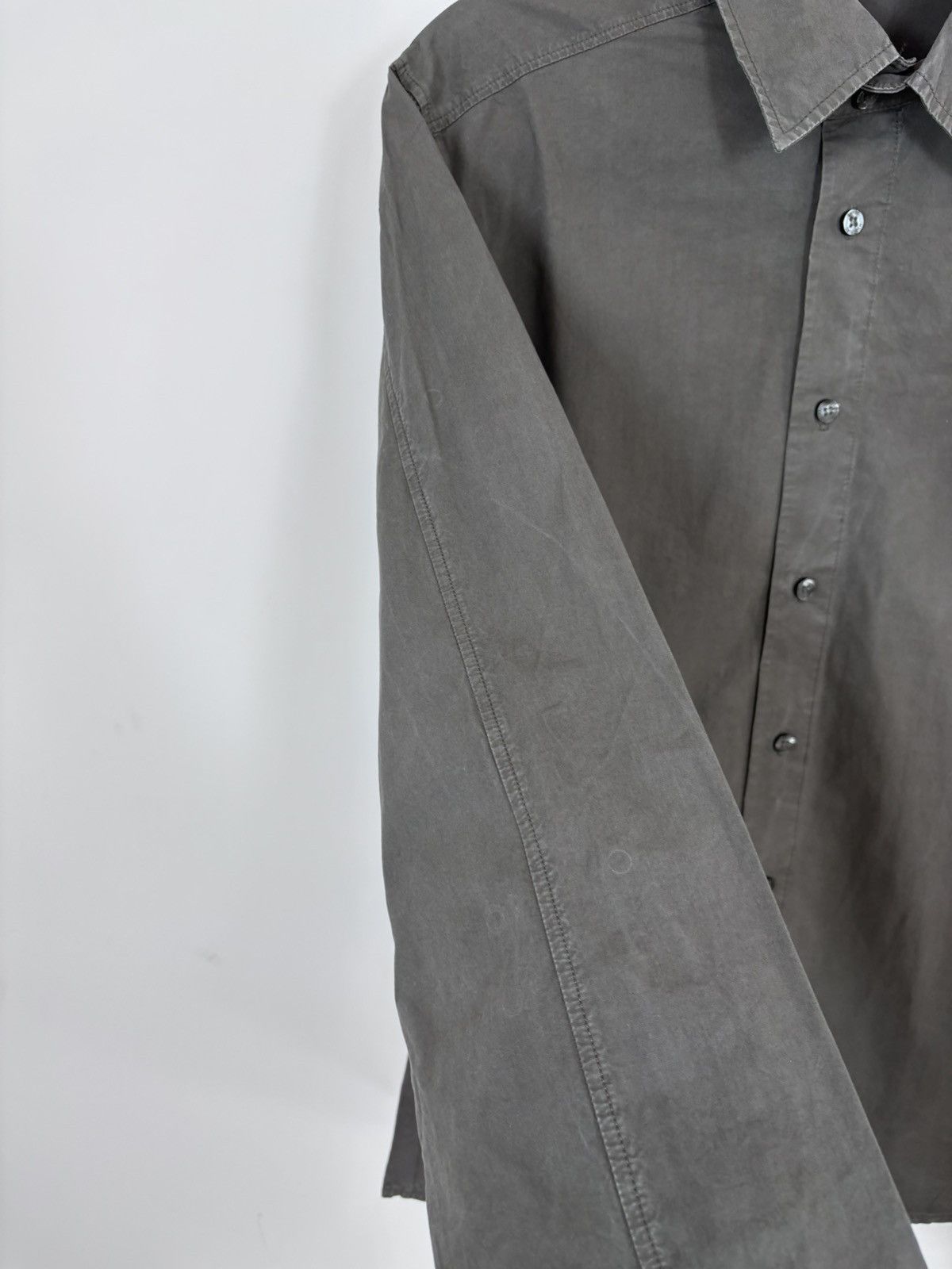 Moschino Vintage Moschino Jeans Men’s Khaki Brown Long Sleeve Shirt Size US M / EU 48-50 / 2 - 11 Thumbnail