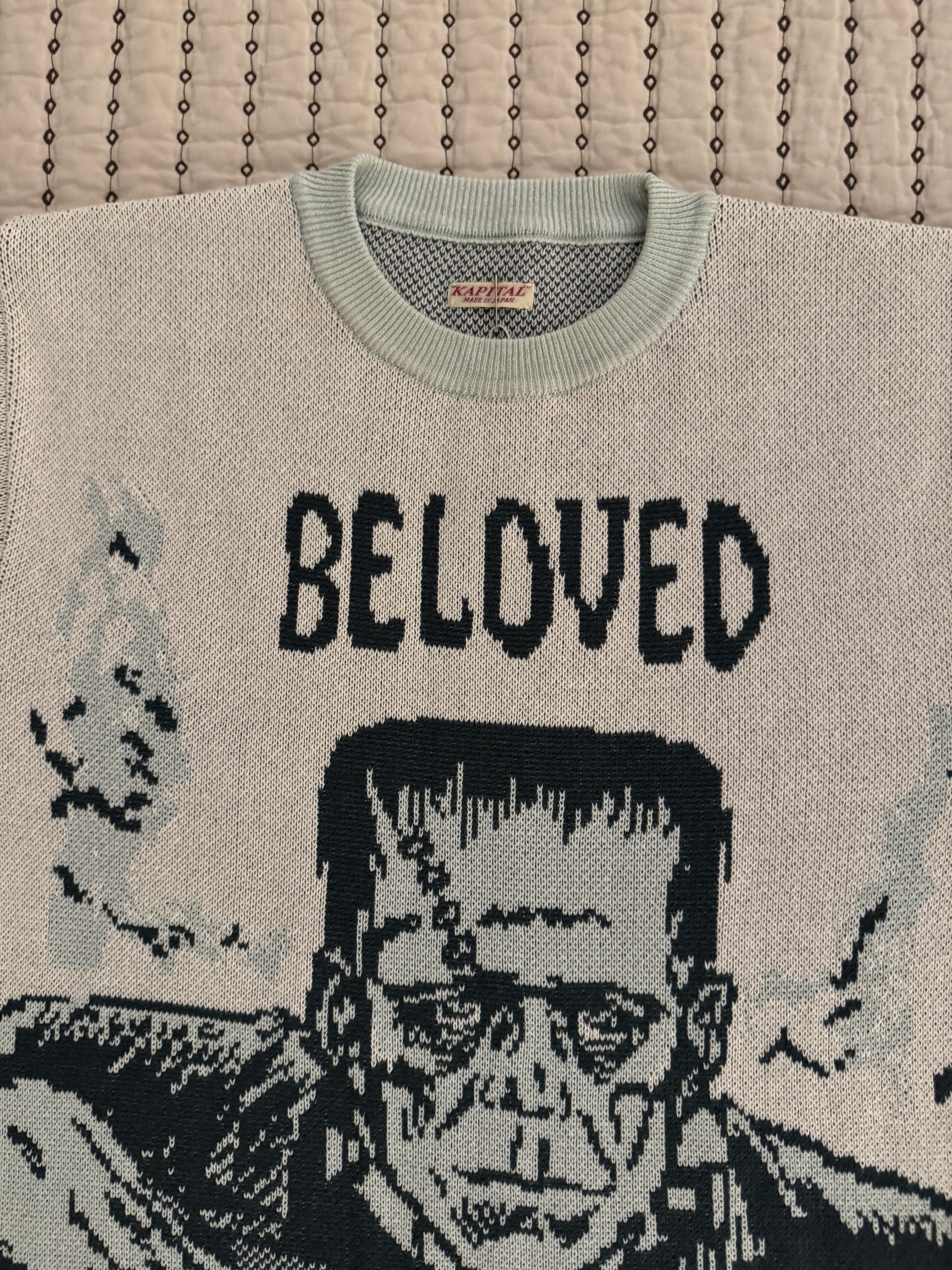 Kapital KAPITAL MONSTERS 8G JACQUARD KNIT SHORT SLEEVE SWEATER SZ 3 Size US L / EU 52-54 / 3 - 4 Thumbnail
