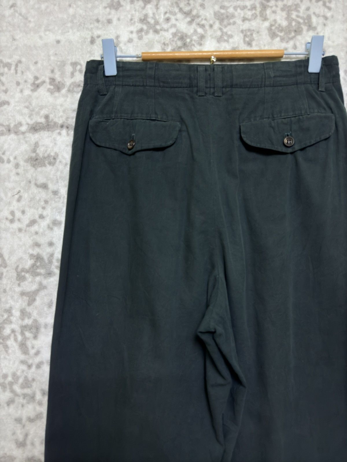 Comme des Garcons Homme Comme Des Garcon Faded Dark Green Balloon Pants Size US 30 / EU 46 - 8 Thumbnail