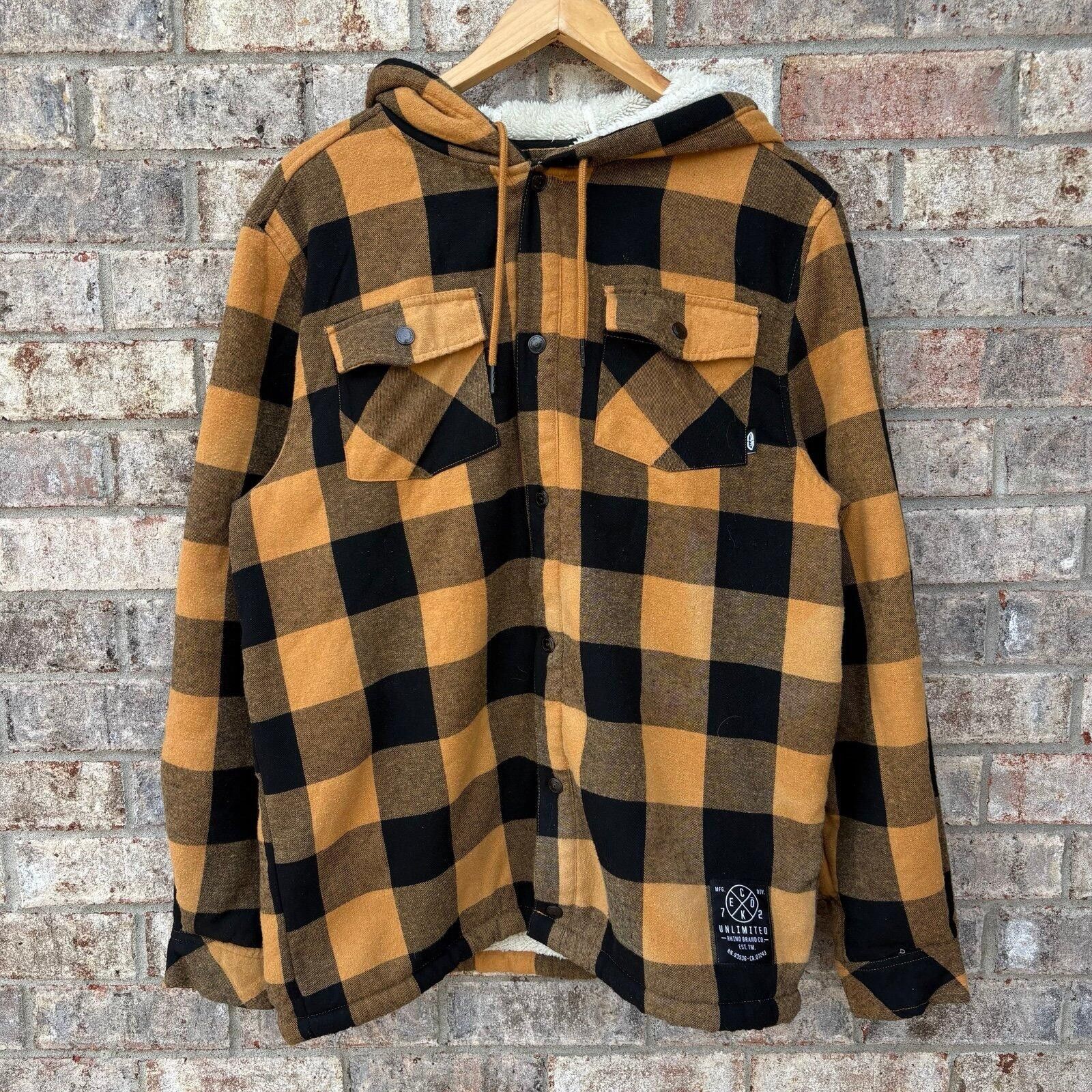 Ecko Unltd. Vintage ECKŌ UNLTD flannel hooded jacket Size US XL / EU 56 / 4 - 1 Thumbnail