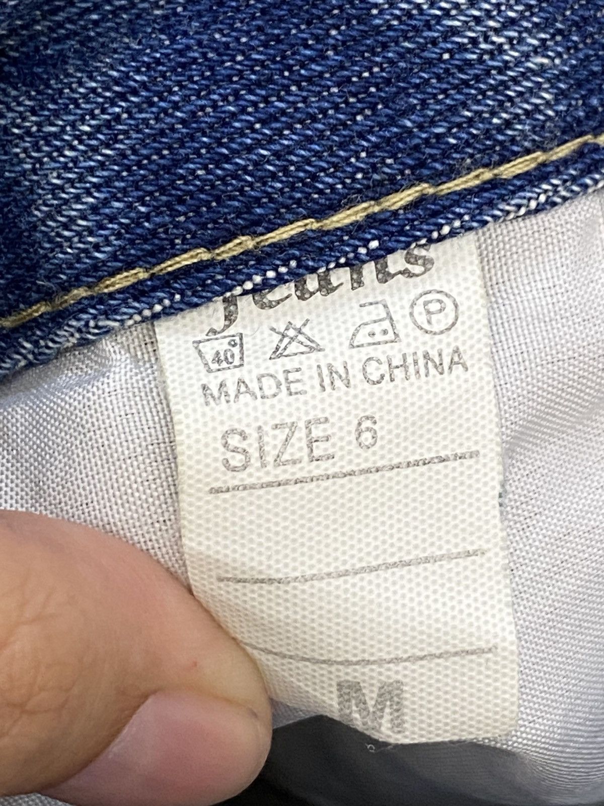 Japanese Brand Japanese Brand Distressed Acid Blue Wash Style Jeans Size US 28 / EU 44 - 14 Thumbnail
