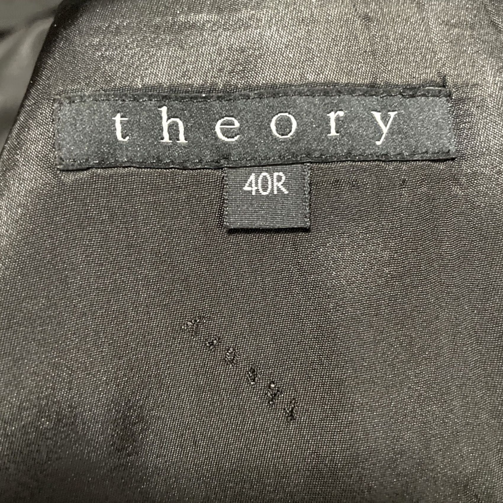 Theory Theory Black Striped Wool Blazer Mens 40R Slim Fit Sport Coat Jacket Size 40R - 3 Thumbnail