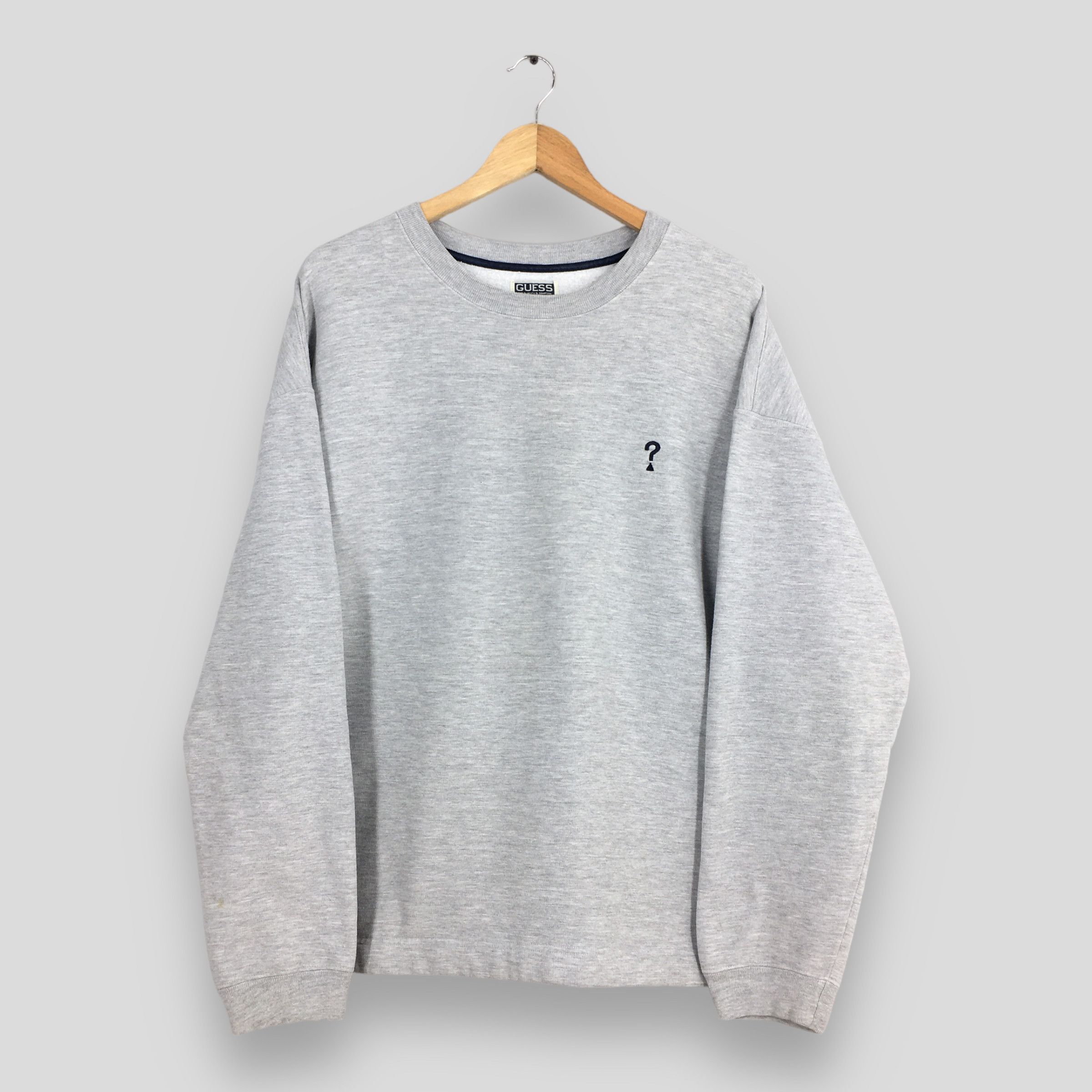 Guess × Vintage Vintage 90's Guess Jeans Gray Sweatshirt XXLarge Size US XXL / EU 58 / 5 - 1 Thumbnail