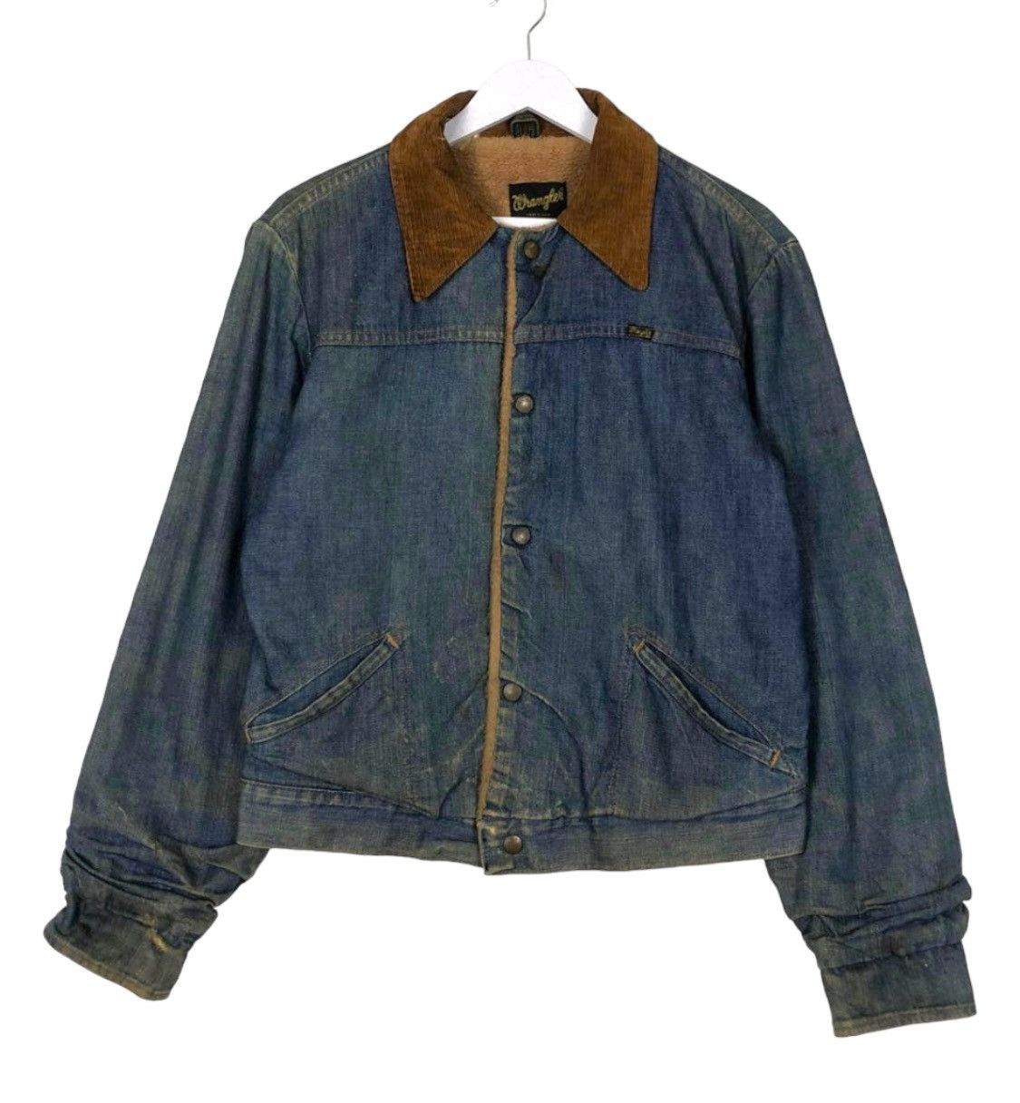 Vintage × Wrangler 💥60s WRANGLER USA DENIM SHERPA WORKER JACKET Size US M / EU 48-50 / 2 - 1 Thumbnail