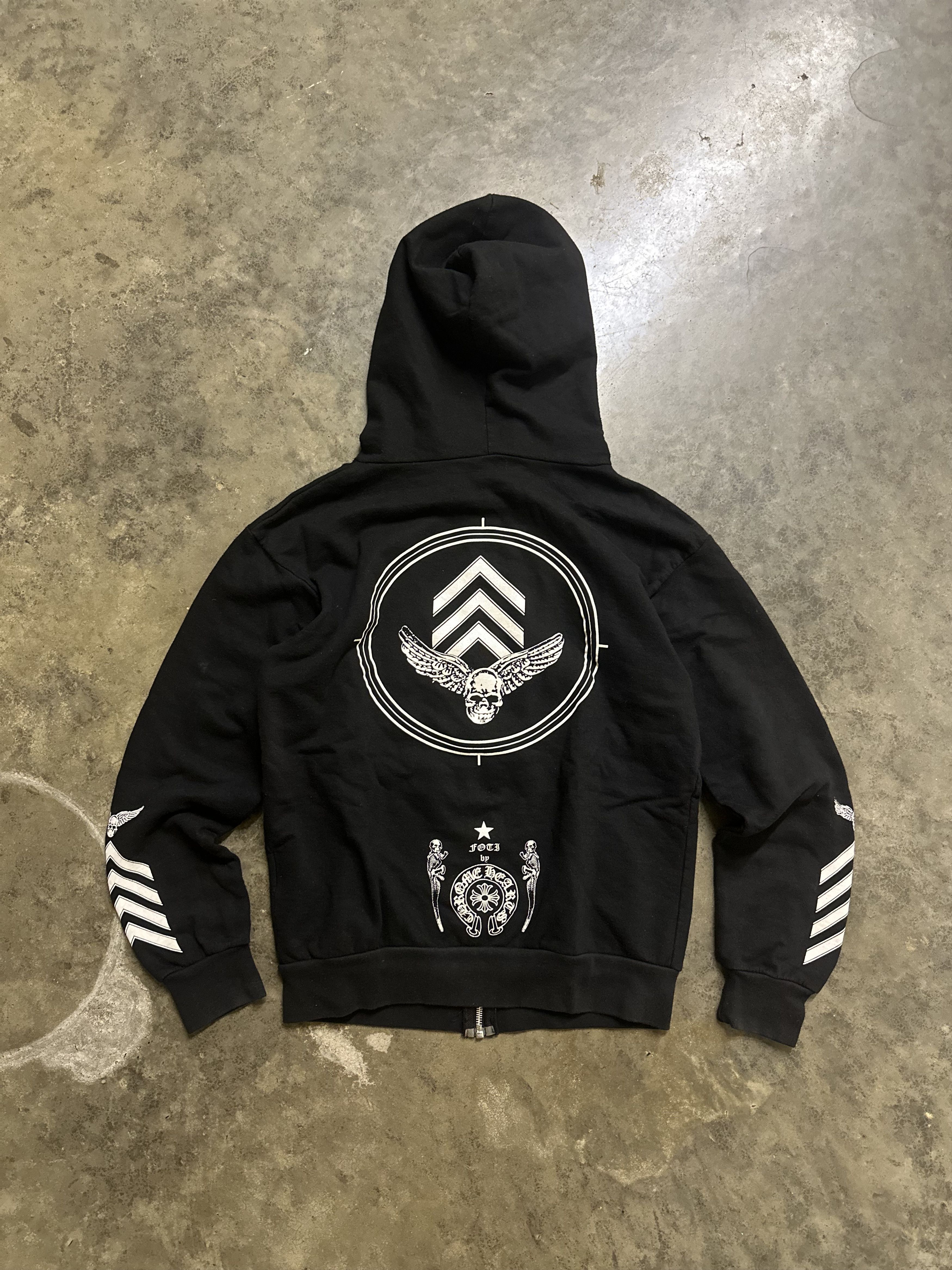 Chrome Hearts Chrome Hearts Foti Skull Zip Up Hoodie Size US S / EU 44-46 / 1 - 1 Thumbnail