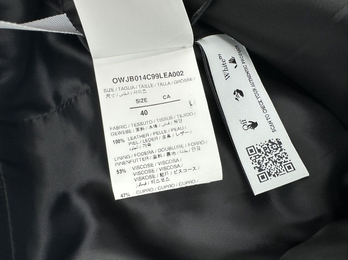 Off-White OFF-WHITE LEATHER PANTS Size 27" / US 4 / IT 40 - 11 Thumbnail