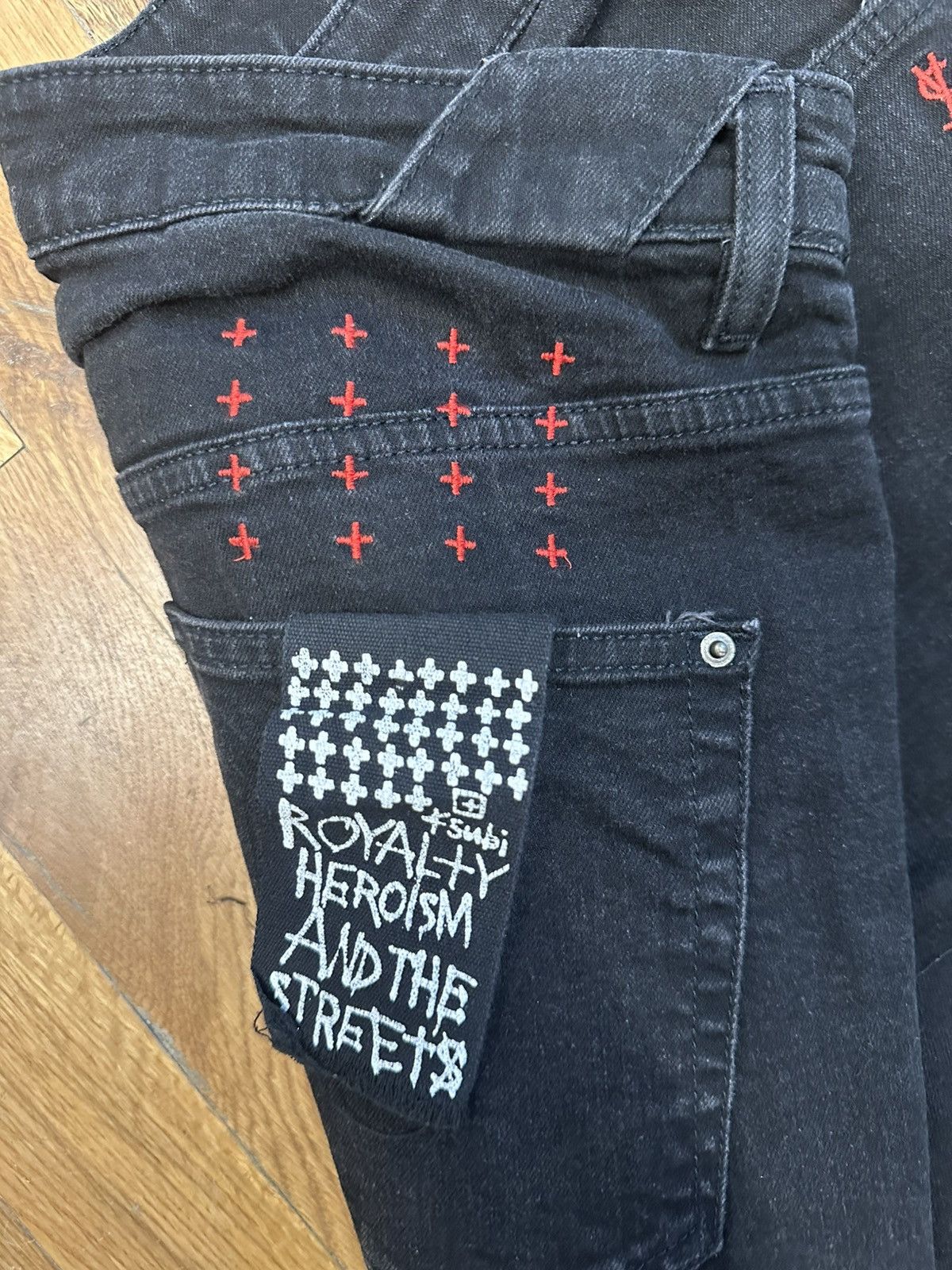 Ksubi Ksubi Red World Tour Spell Black Denim Jeans Size 34 Size US 34 / EU 50 - 4 Thumbnail