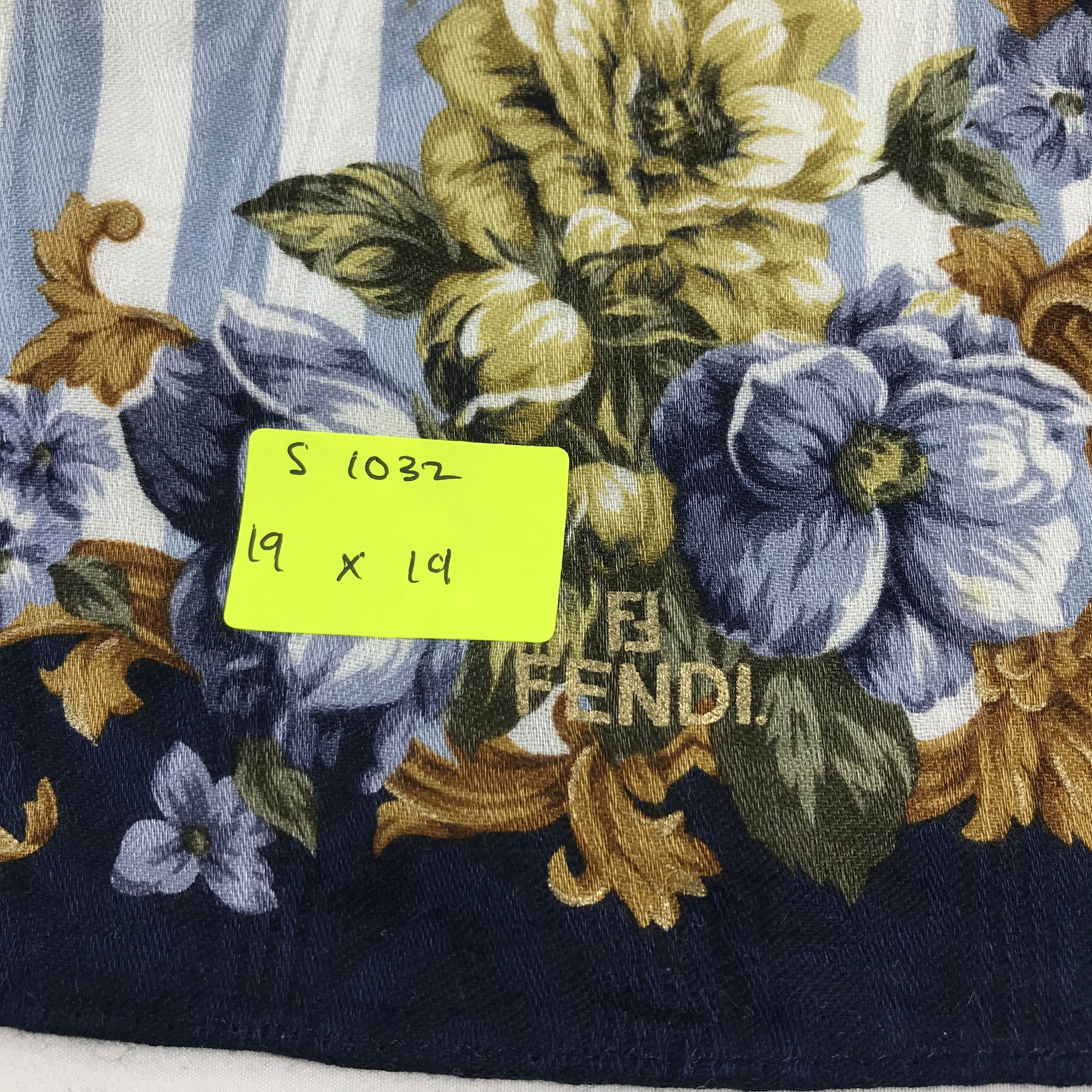 Vintage Vintage Fendi Bandana / Handkerchief / Neckerchief - S1032 Size ONE SIZE - 5 Thumbnail