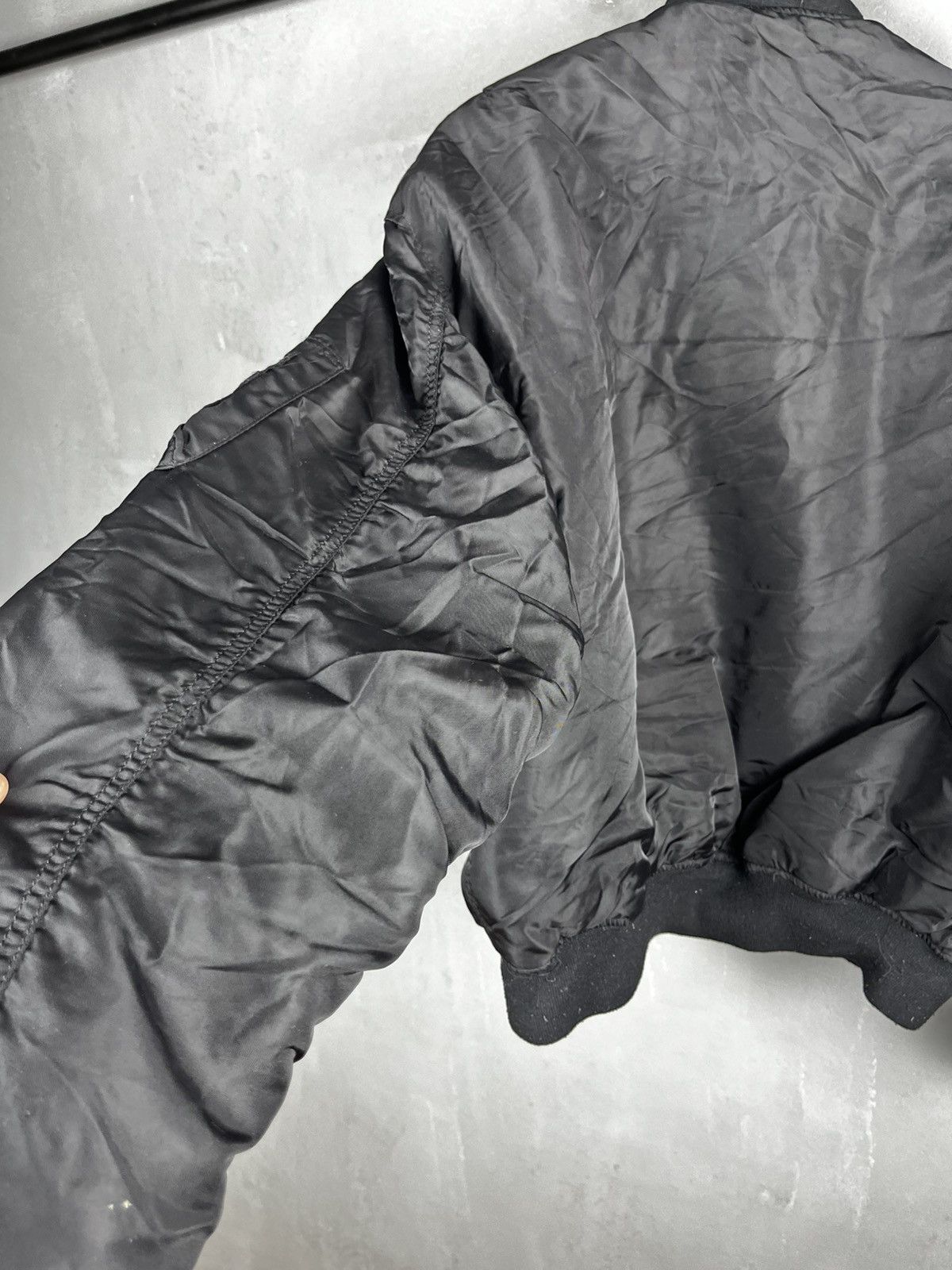 Vintage MA-1 Bomber Jacket 78 Black Size Large Size US L / EU 52-54 / 3 - 12 Thumbnail