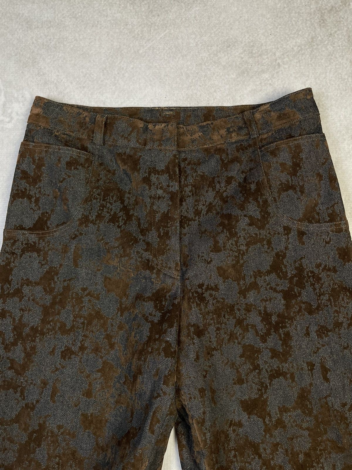 Tornado Mart 2000s Naiku 'Wizard' Flock Print Subtle Flare Jeans Size US 28 / EU 44 - 4 Thumbnail
