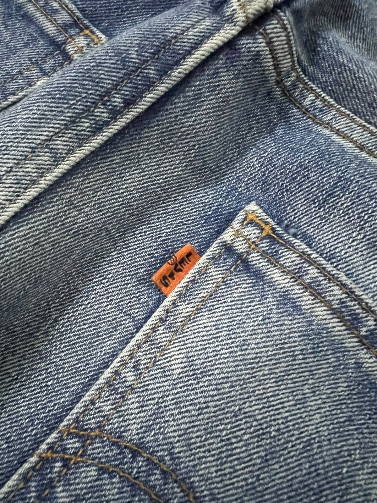Levi's Vintage Levi’s 606 Big E Orange Tab Distress Jean Talon# Size US 34 / EU 50 - 19 Thumbnail