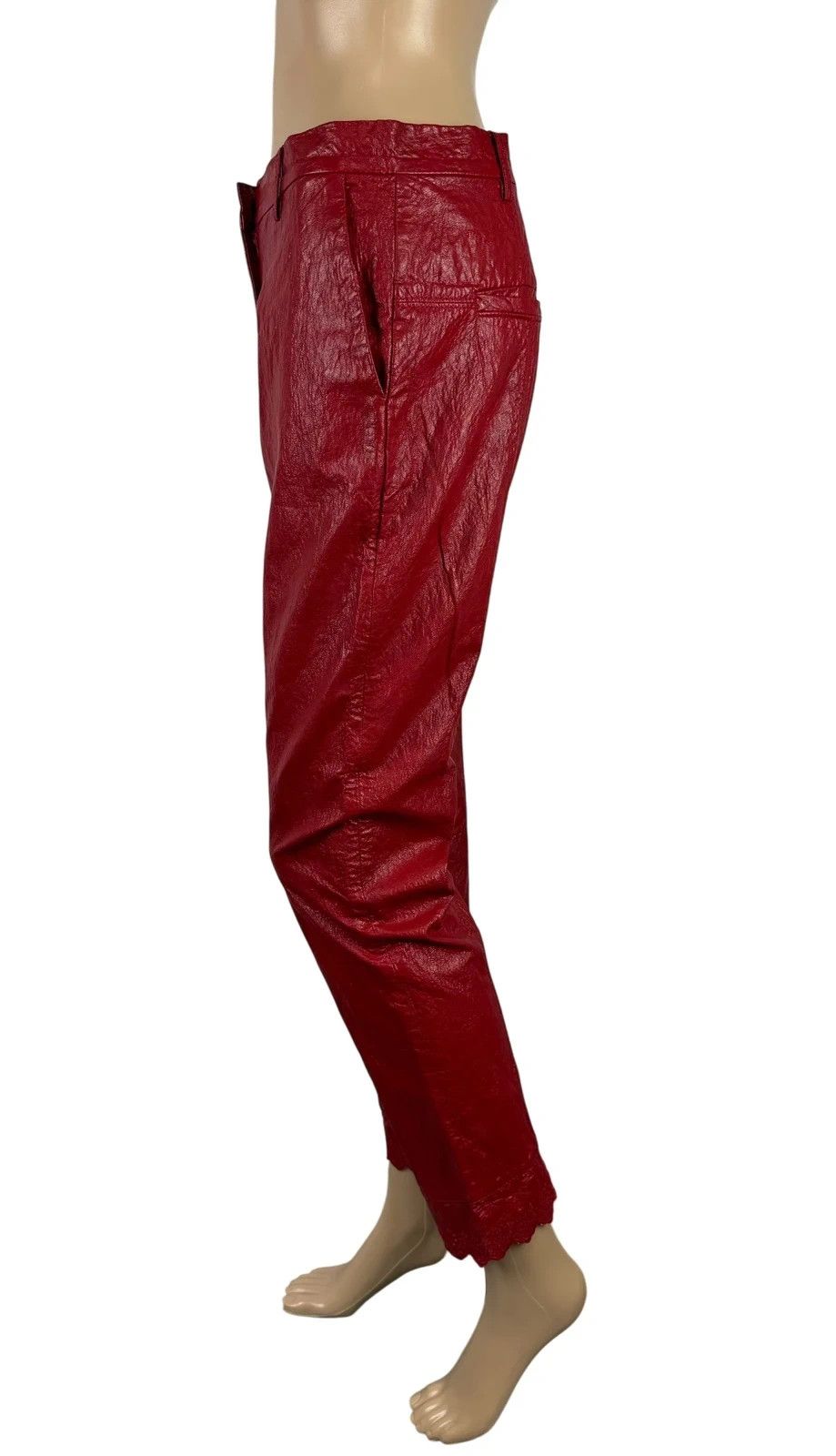 Other Philosophy Di Lorenzo Serafini Faux Leather Trousers Size 27" / US 4 / IT 40 - 4 Thumbnail