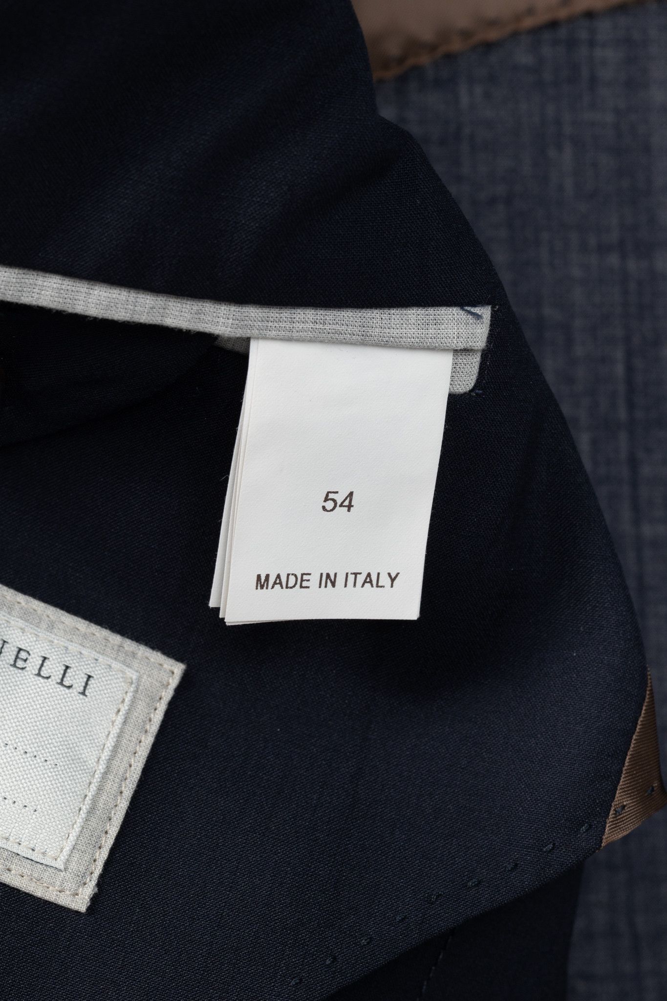 Brunello Cucinelli Brunello Cucinelli SS/20 Navy Three-Button Travel Blazer Size 54R - 9 Thumbnail